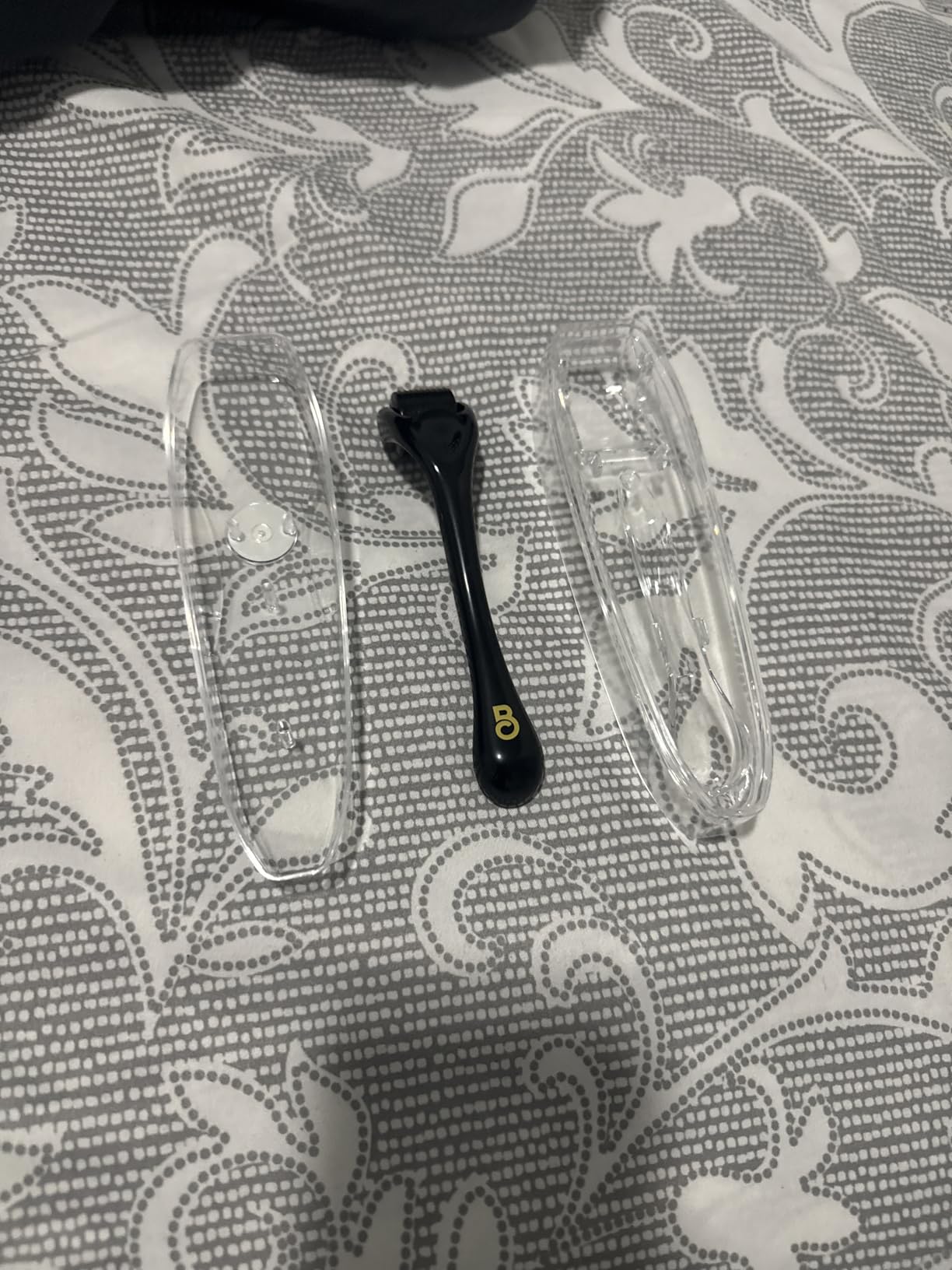 The Beard Club Derma Roller for Face, Body and Scalp - Microneedling for Men and Women with 540 Titanium Microneedles - Beard Roller & Micro Needling Scalp Hair - Black customer photo 2