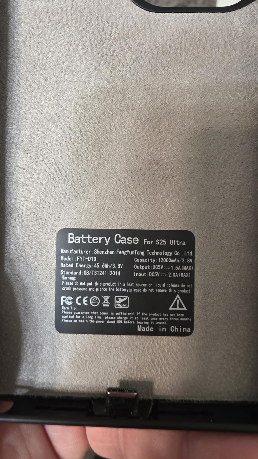 Battery Case for Galaxy S26 Ultra, Upgraded 12000mAh Portable Protective Wireless Charging Case Compatible with Galaxy S26 Ultra 5G (6.9 inch) Rechargeable Extended Battery Pack Charger Case (Black) customer photo 1