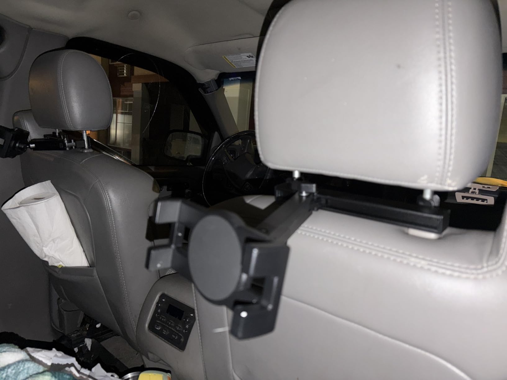 Tablet Holder for Car Headrest, ipad Car Holder Back Seat, Road Essentials | 3 in 1 Adjustable Extension Arm, 360 rotation, ipad Holder for Car for Kids, fits 4.7-12.9