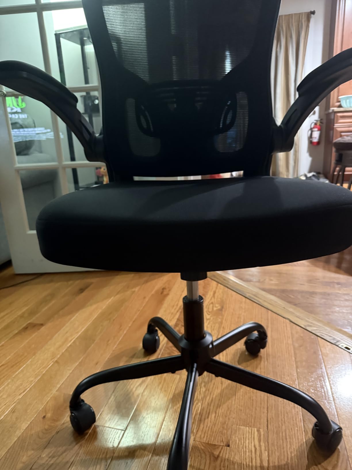 Office Chair, Ergonomic Desk Chairs 330LBS Capacity High Back Mesh Computer Chair with Flip-up Armrests, Comfy Work Chair with Adjustable Lumbar Support, Rolling Chair customer photo 1