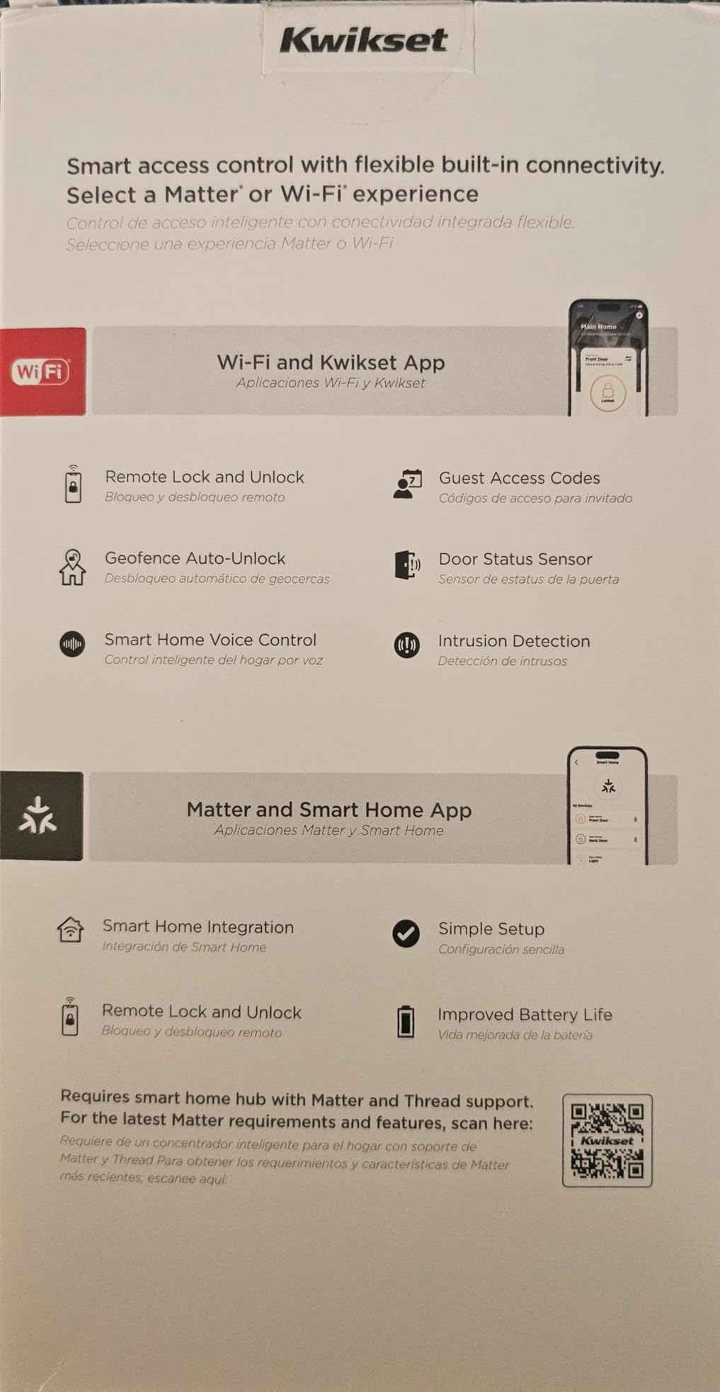 Kwikset Halo Select Smart Lock Keyless Entry Door Lock Wi-Fi and Matter Enabled Deadbolt No Hub Needed, Geofence Auto-Unlock, Grade AAA Certified, Easy Install, Satin Nickel Lifetime Finish Warranty customer photo 1