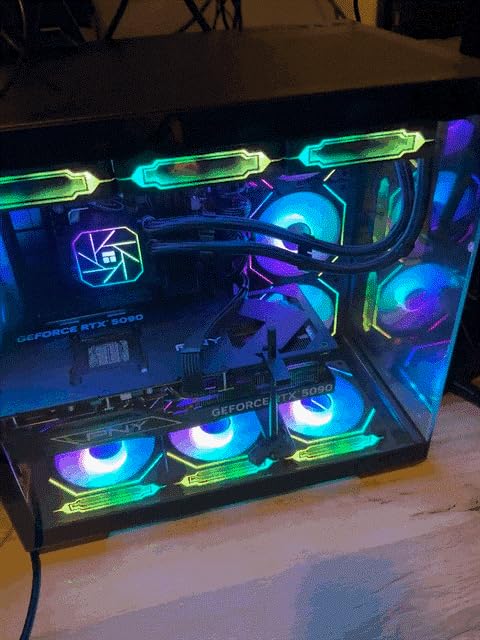Panorama XL RTX 5080, Intel Ultra 7 265KF, 64GB DDR5 RAM, 2TB NVMe Gen5 SSD, HDMI, RJ45, Windows 11 Pro, 3 Year Warranty, RGB Keyboard+Mouse, Internal WiFi 6E+BT, Prebuilt RGB Gaming PC Desktop customer photo 1