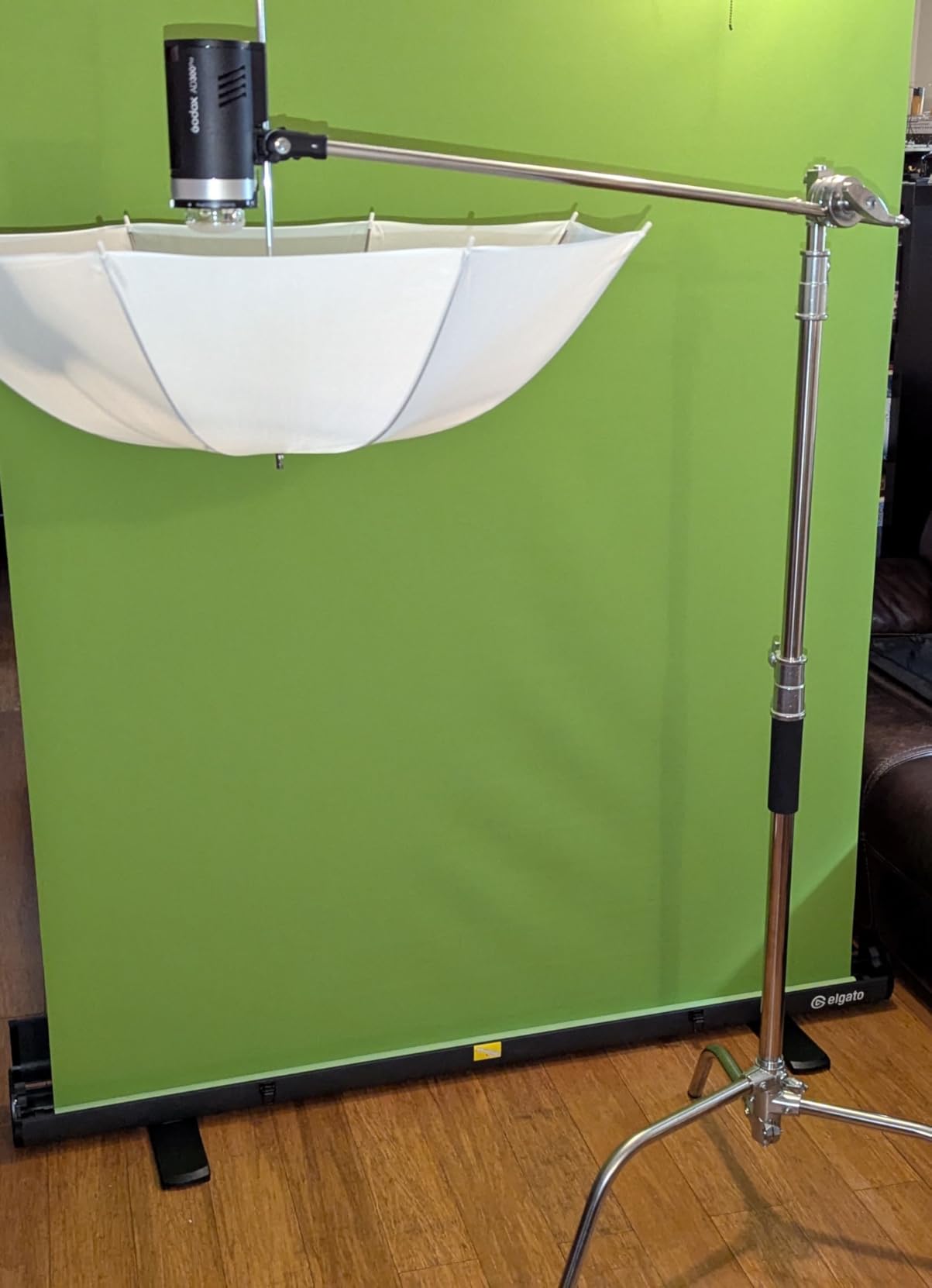 Heavy Duty C Stand with Boom Arm 6.9ft/210cm 100% Stainless Steel Black customer photo 1