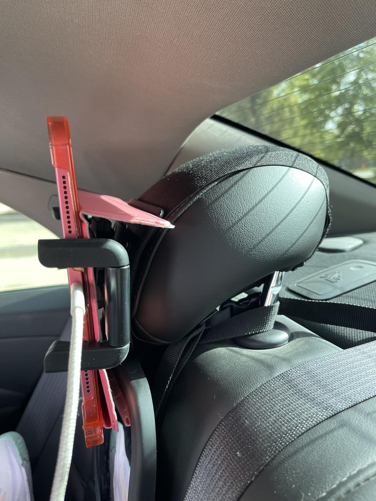 Lamicall Tablet Holder for Car Headrest - [Thick Case Friendly] | 360° Rotation, Car Tablet Mount for Backseat, Road Trip Essentials for Kids, for iPad Pro, Galaxy, Fire HD, 6.1-13