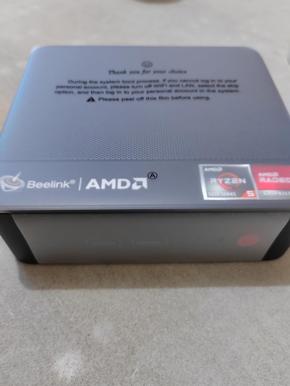 Beelink SER5 MAX Mini PC, AMD Ryzen 7 7735U 16G LPDDR5+500GB NVMe M.2 SSD customer photo 1