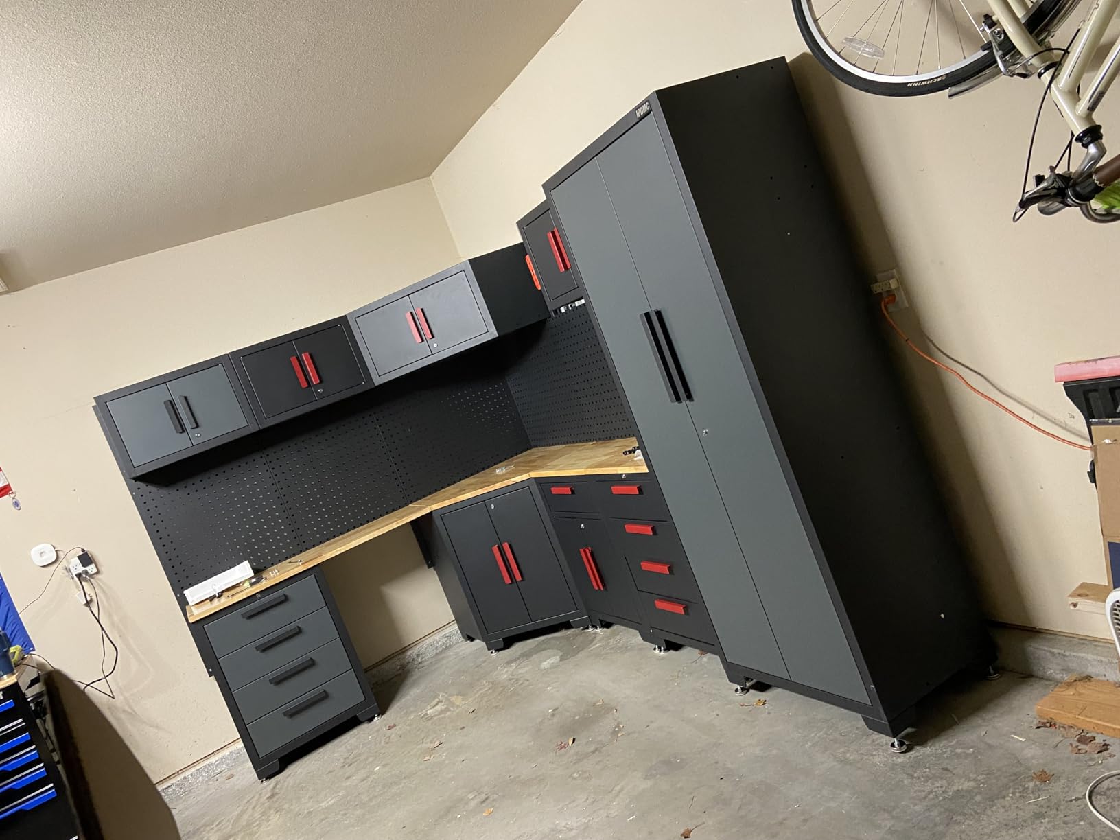 15-Piece Corner Garage Storage Cabinet System - Corner Workshop Set customer photo 1