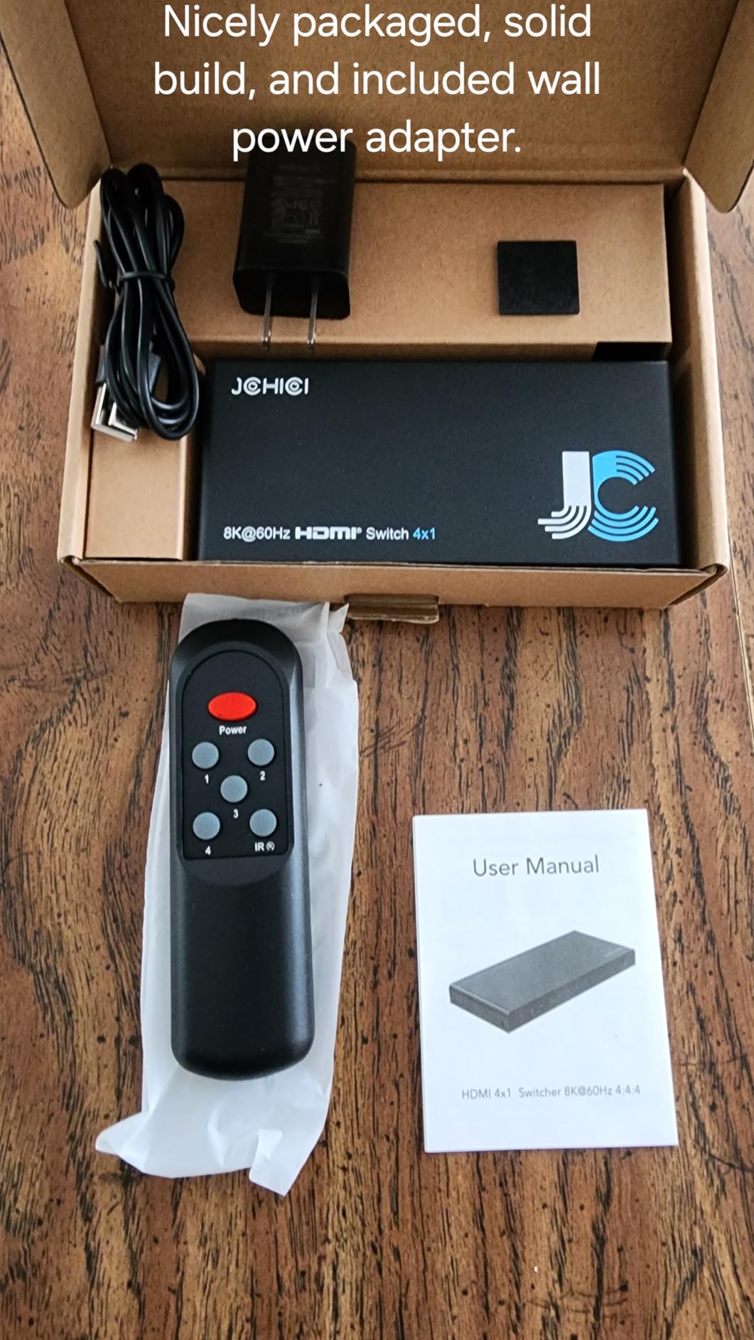 HDMI 2.1 Switch 4 in 1 Out 8K 60Hz 4K 120Hz for PS5 Xbox Apple TV | HDCP 2.3 Dolby Atmos 48Gbps. PC Roku Projector. customer photo 1