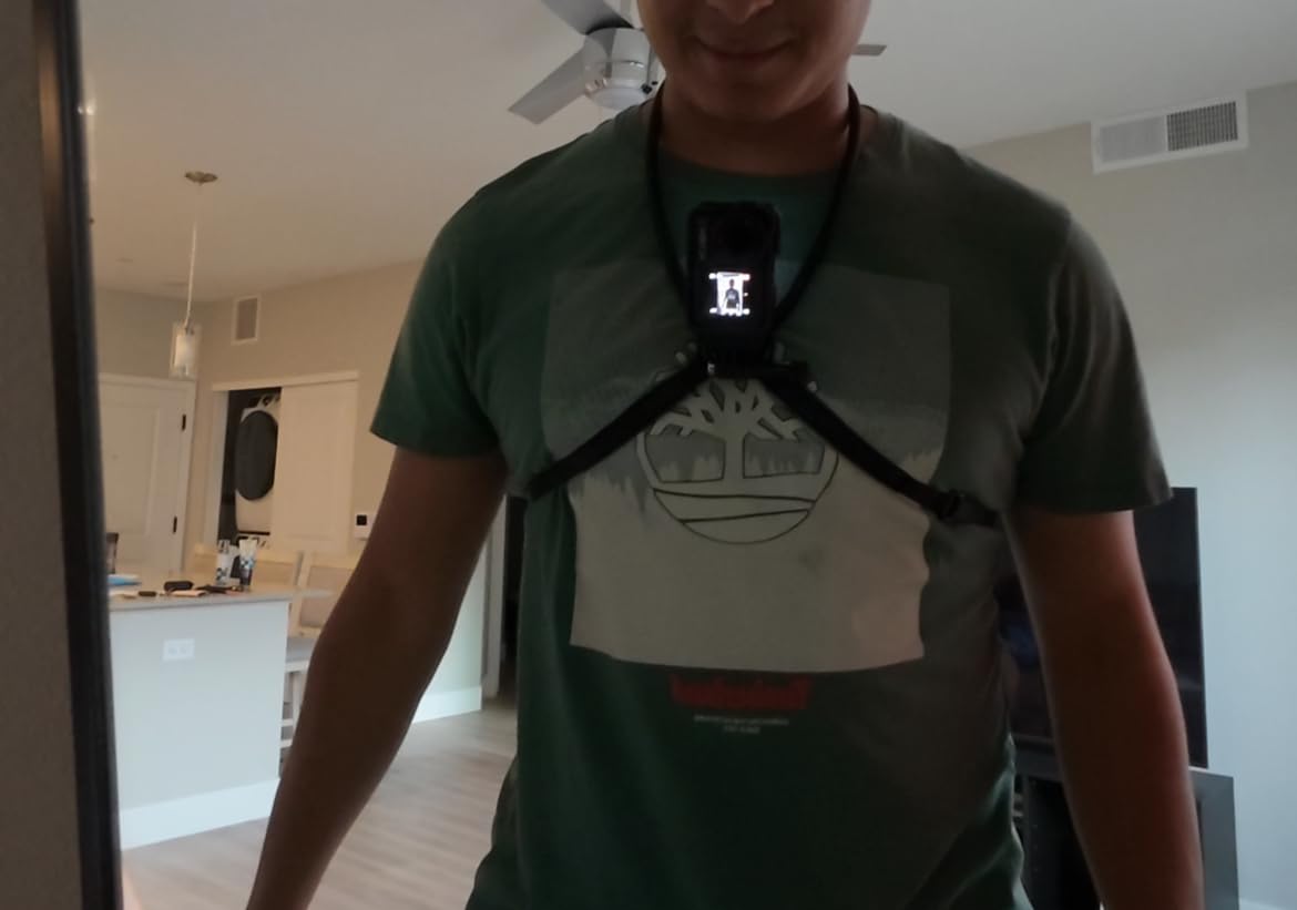 TELESIN Neck Mount SE 2.0 with Air Cushion, Adjustable Chest Strap and Neck Mount for Hands-Free POV Vlogging for GoPro Hero 13/12/11/10/9, Insta 360 X5/X4/Ace Pro 2 / Osmo 360 Nano Action 6/5 Pro/4/3 customer photo 1