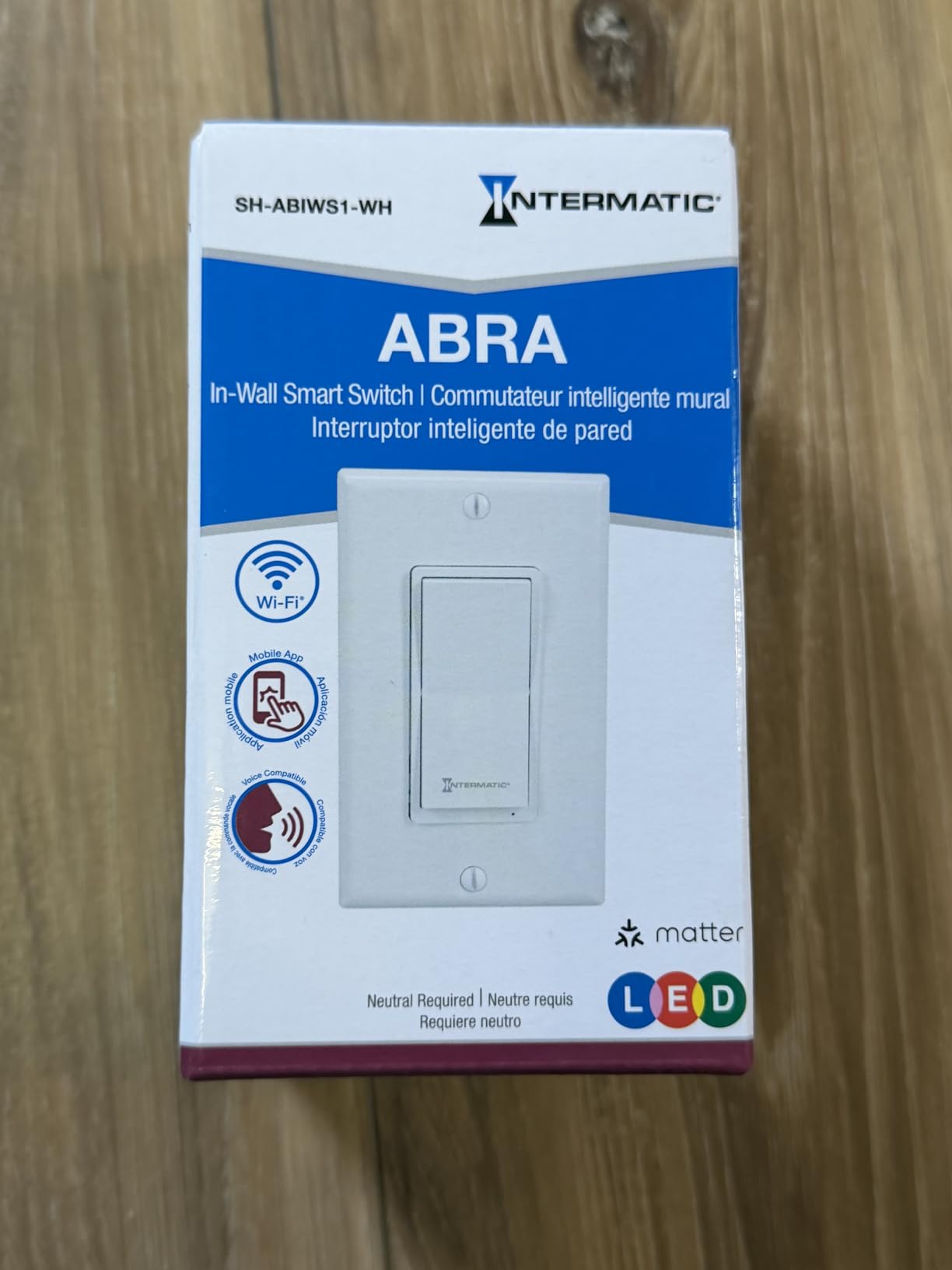 Intermatic Smart Wi-Fi Switch – Matter Certified, Compatible with Alexa, Google Home & Siri, Single-Pole & 3-Way Compatible - Automate Lights & Motor Loads, 2.4 GHz Wi-Fi Only, No Hub Required customer photo 1