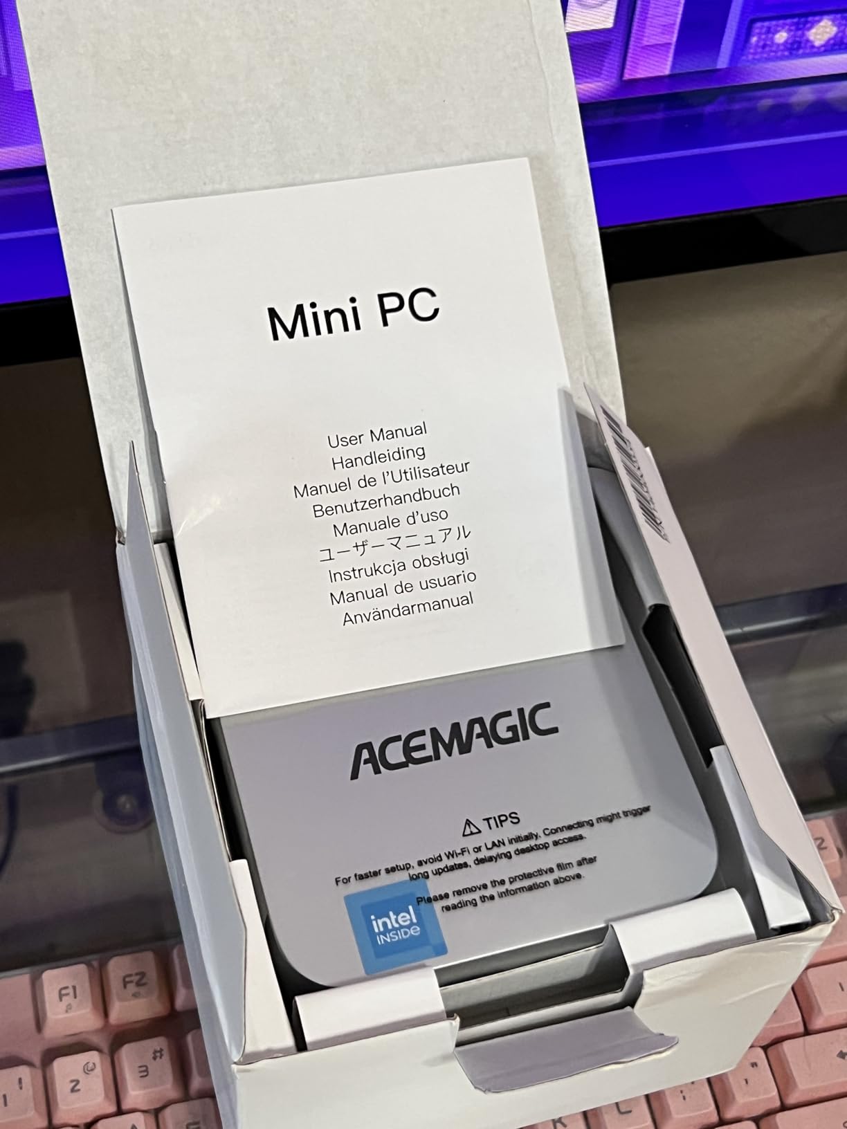 ACEMAGIC K1 Mini PC AMD Ryzen R2544 (4C/8T Up to 3.7GHz) 8GB DDR4 256GB SSD customer photo 1