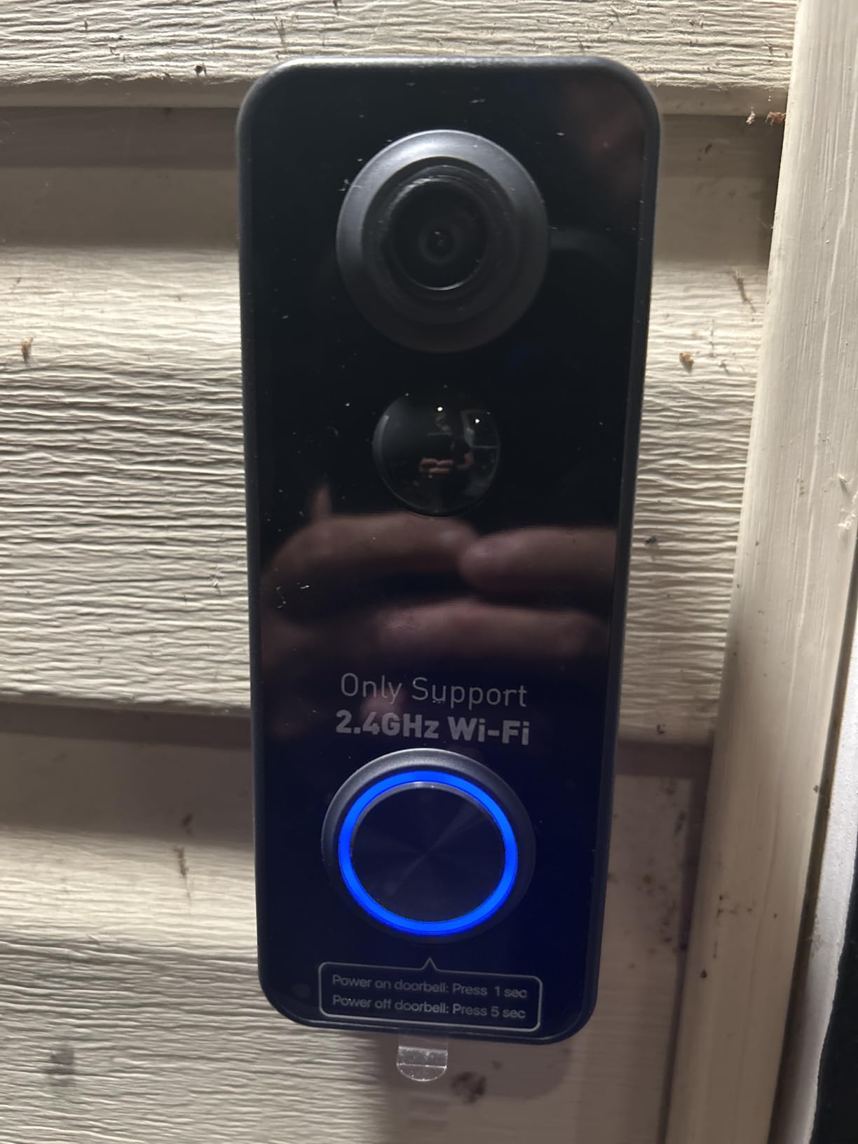 XTU 2K Video Doorbell Camera, Head-to-Toe View, Battery Powered Alexa customer photo 2