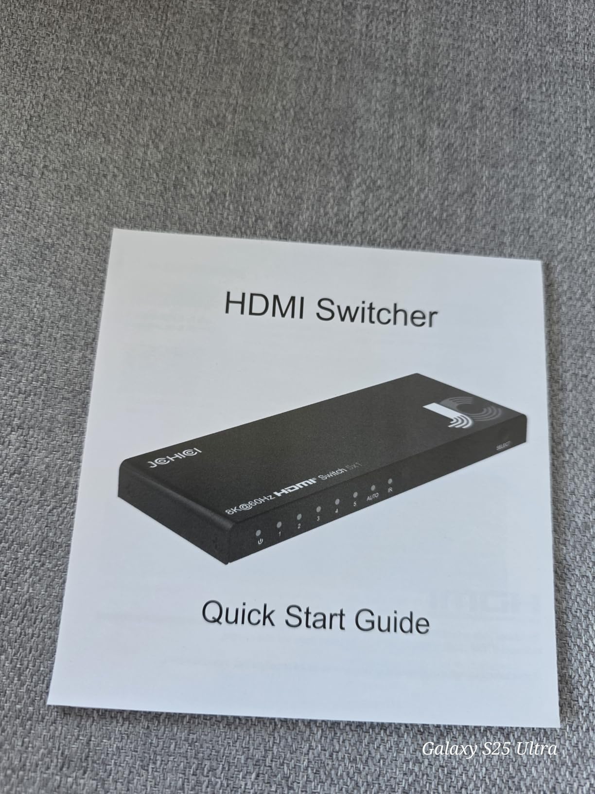 HDMI 2.1 Switch 5 in 1 Out 8K 60Hz 4K 120Hz – with Remote customer photo 1