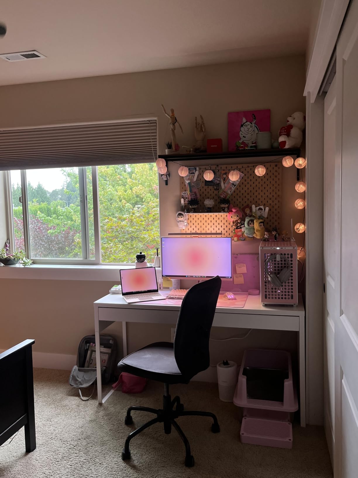 Quntis White Monitor Light Bar with Backlight, Desk Light with Remote customer photo 1