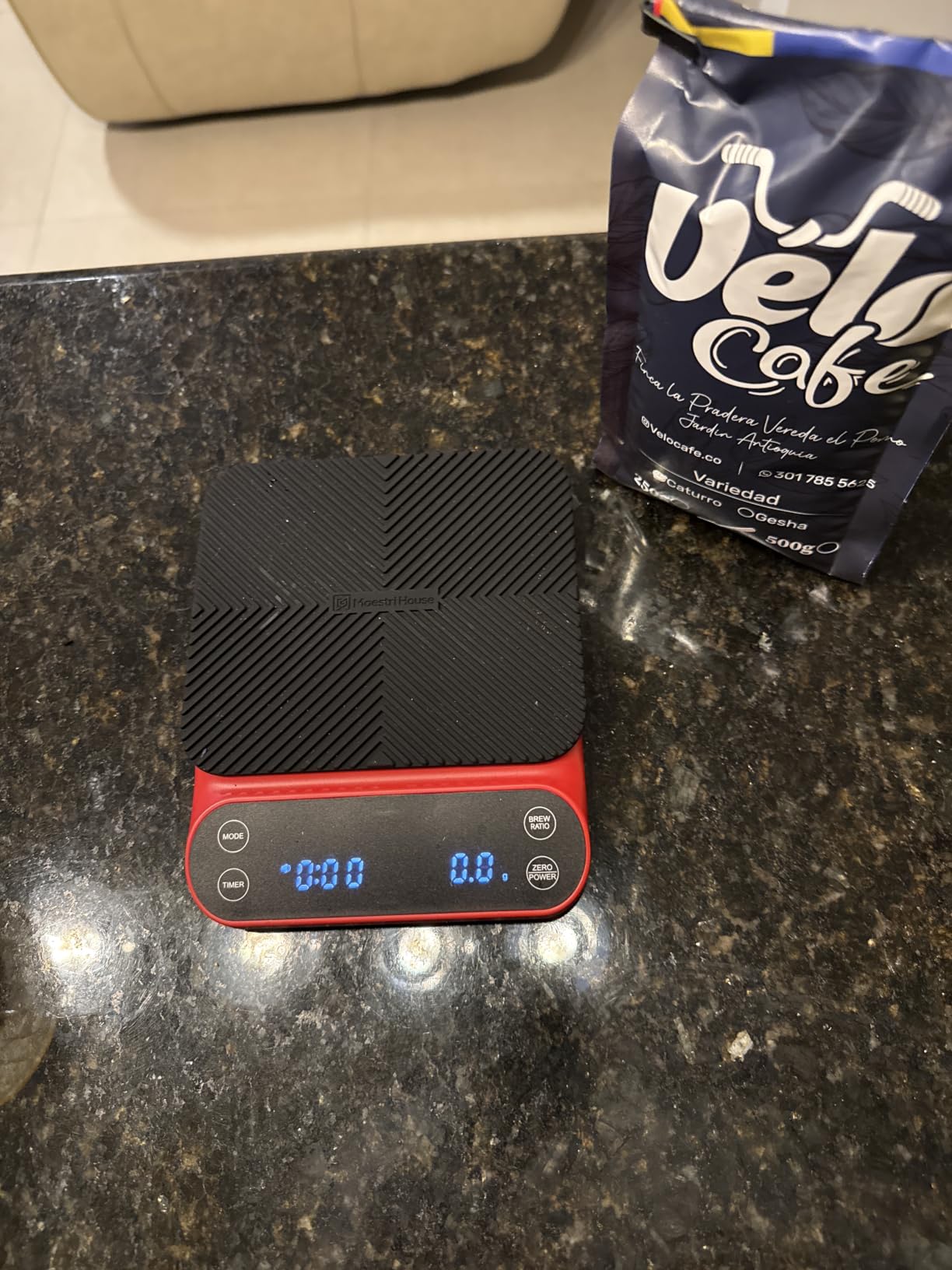 Maestri House S3 Pour Over Coffee Scale with Timer, 3kg/0.1g customer photo 2