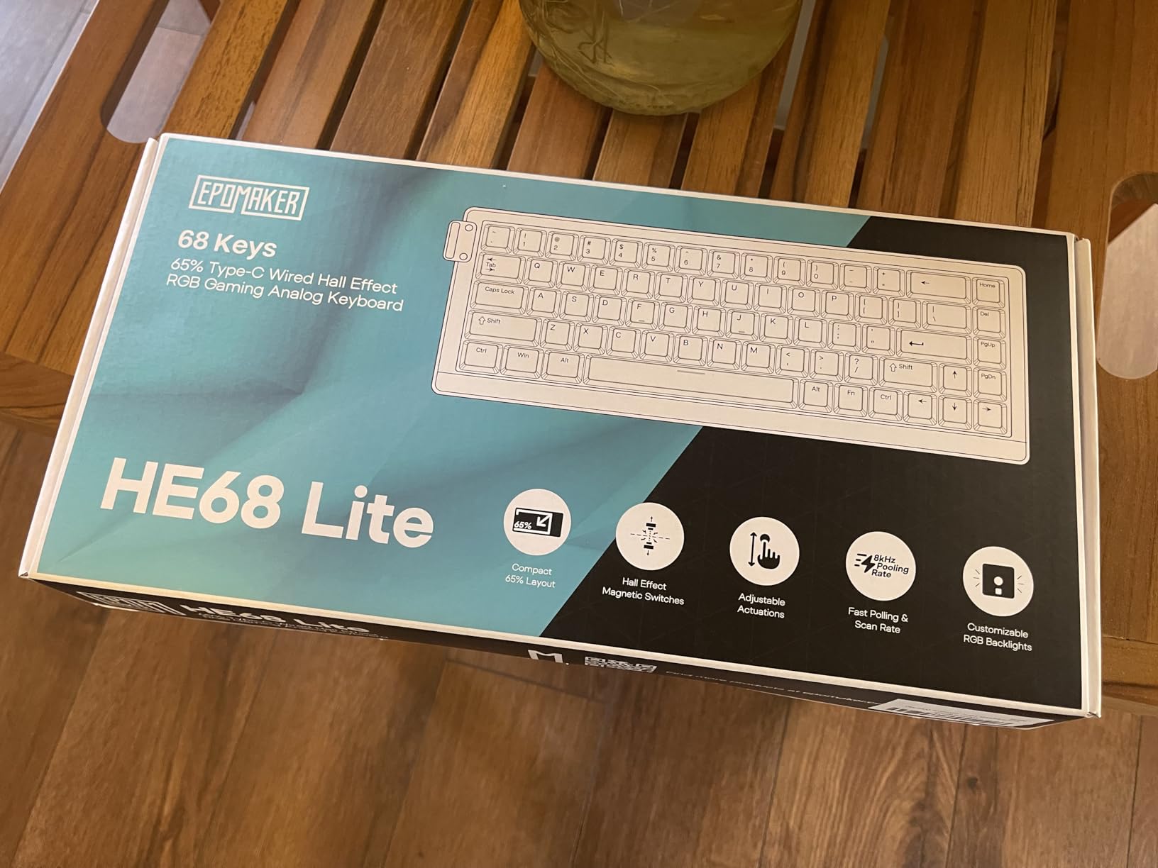 EPOMAKER HE68 Lite Hall Effect Gaming Keyboard, 8k Polling & 128K Scan Rate customer photo 1