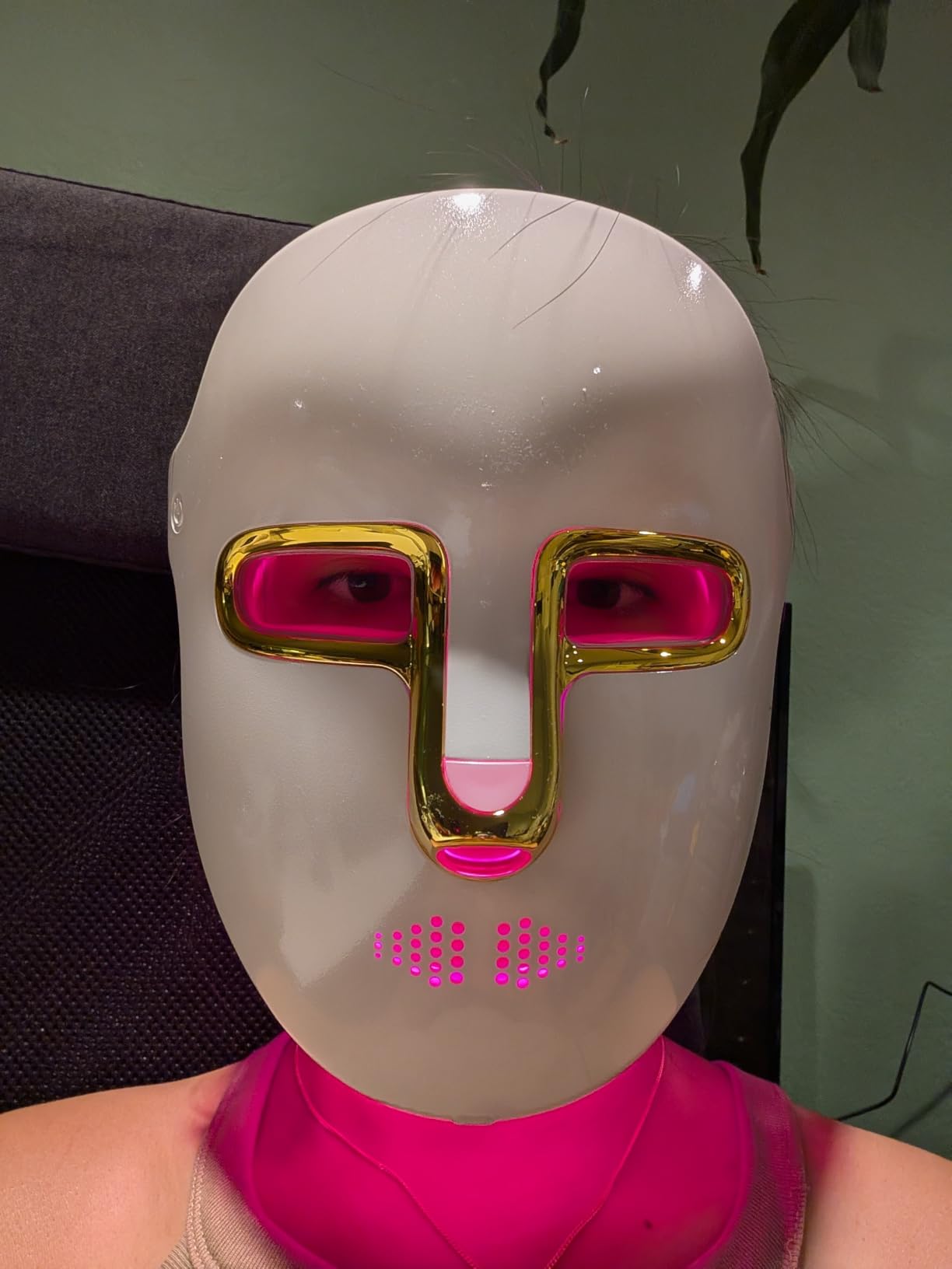 HSA FSA Red Light Therapy for Face Mask – LED Face Mask Light Therapy with Red Blue LED and Infrared Light, Anti-Aging, Blemish Repair Treatment customer photo 2