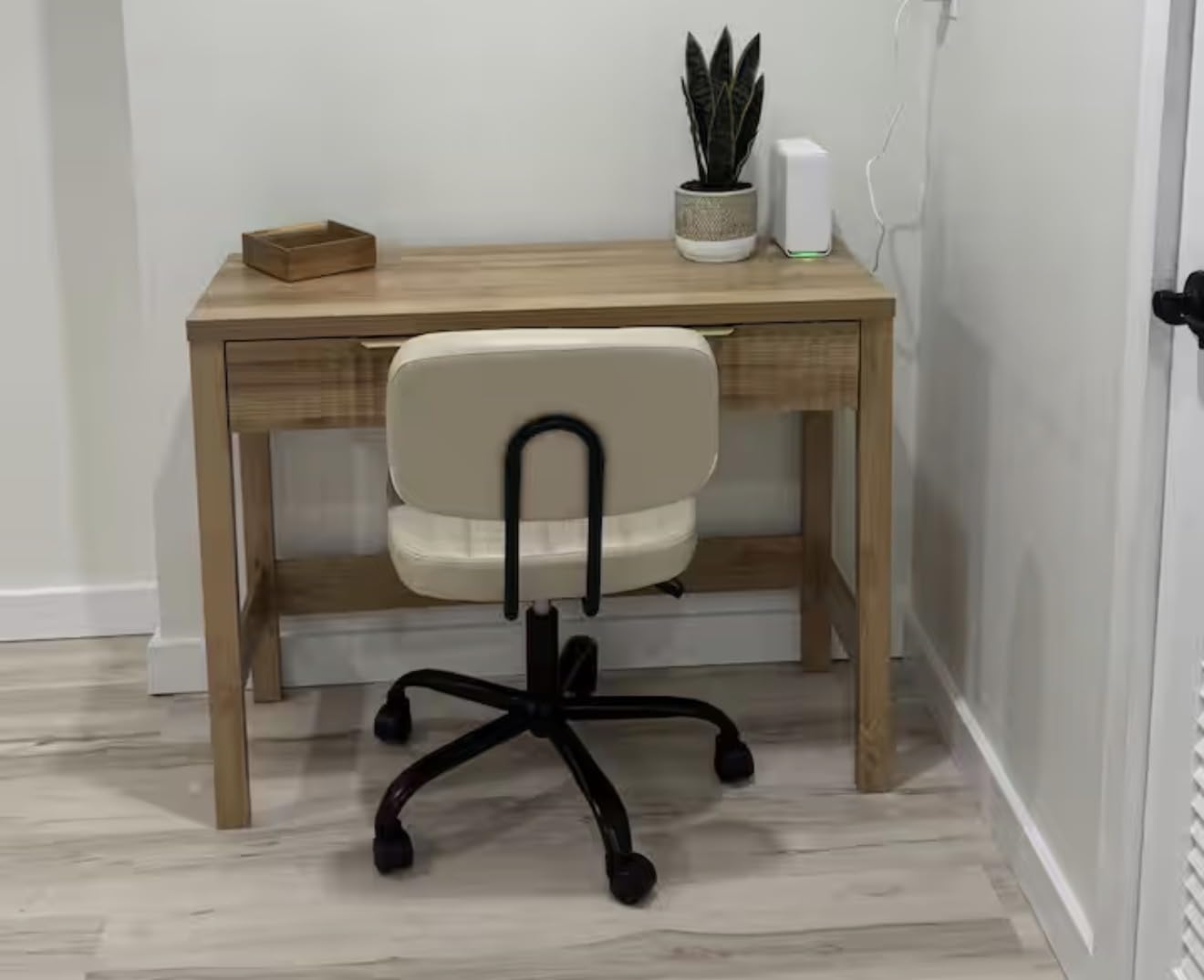 Sweetcrispy Office Desk Chair, Small Home Vanity Chair, Lumbar Support customer photo 1