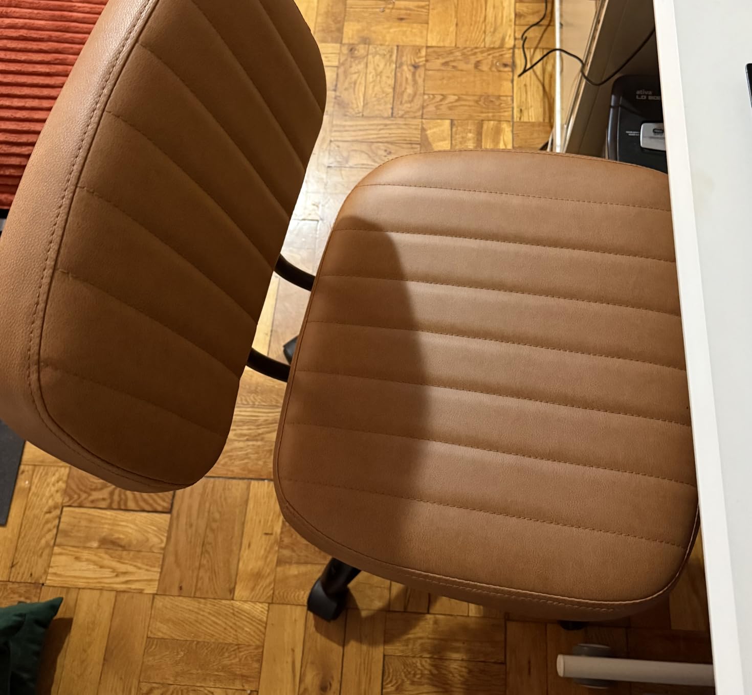Sweetcrispy Office Desk Chair, Small Home Vanity Chair, Lumbar Support customer photo 2