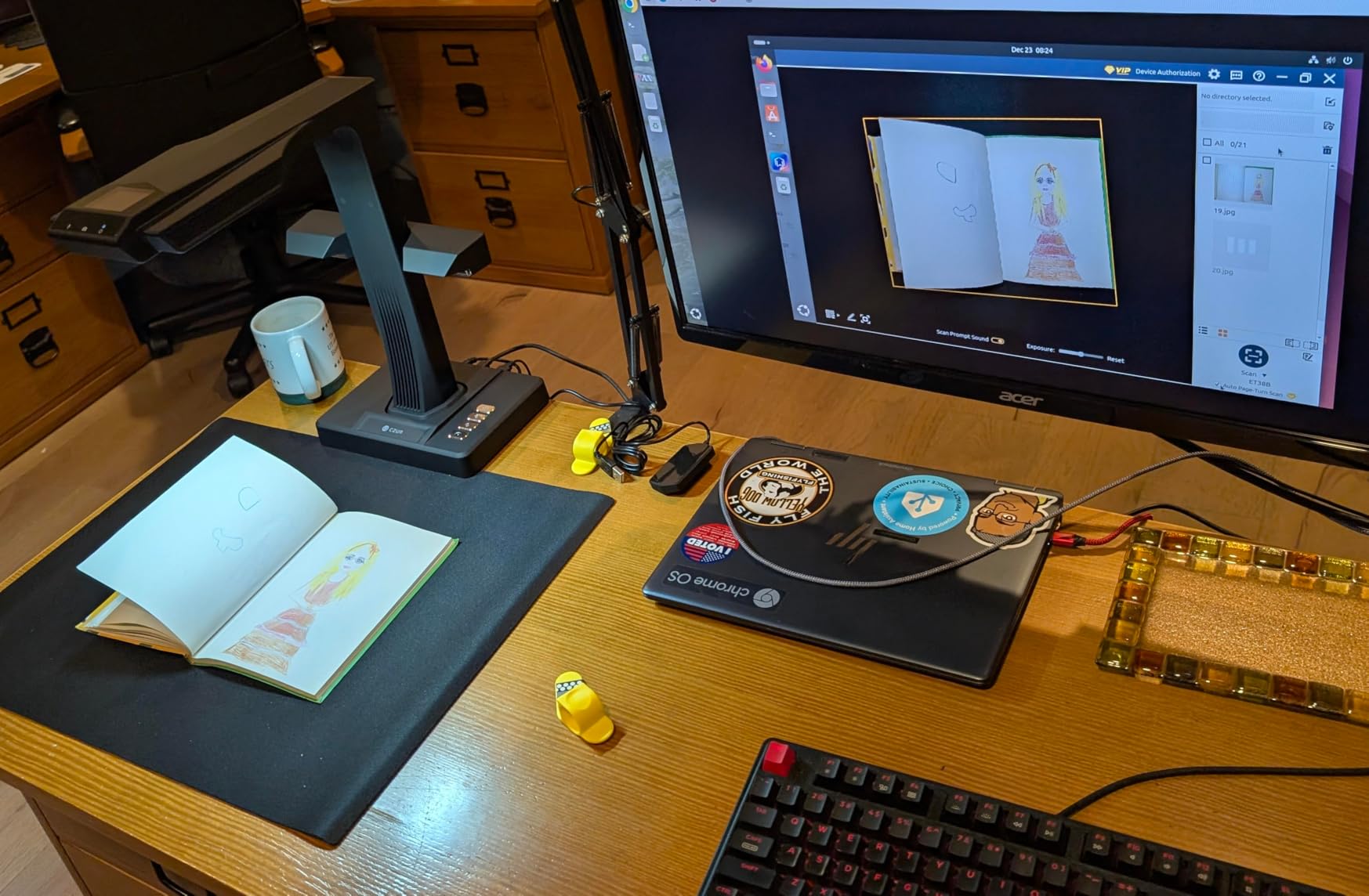 CZUR ET MAX Professional Book & Document Scanner, 38MP Document Camera customer photo 2