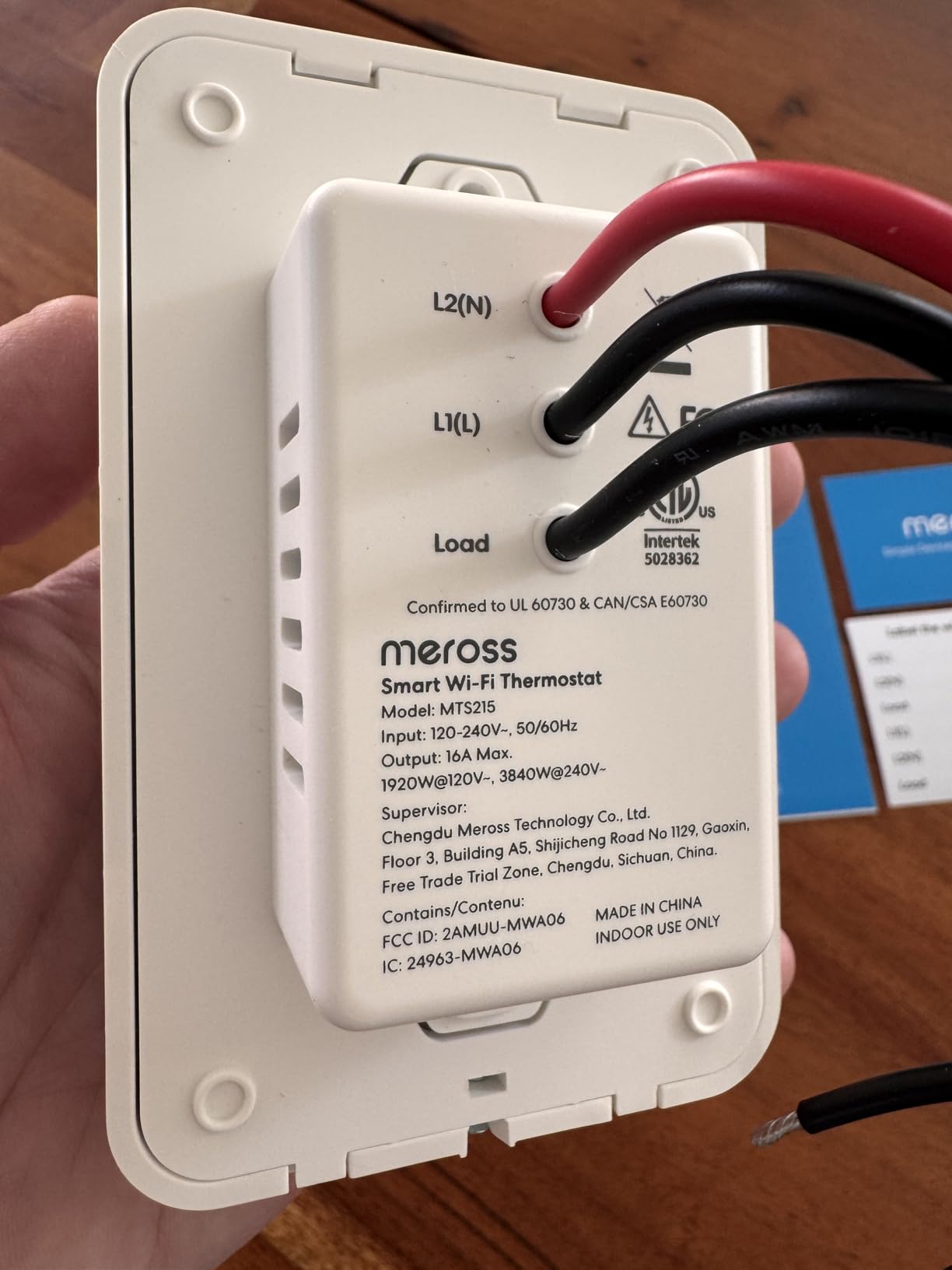 meross Matter Smart Thermostat for Electric Baseboard Heaters customer photo 2