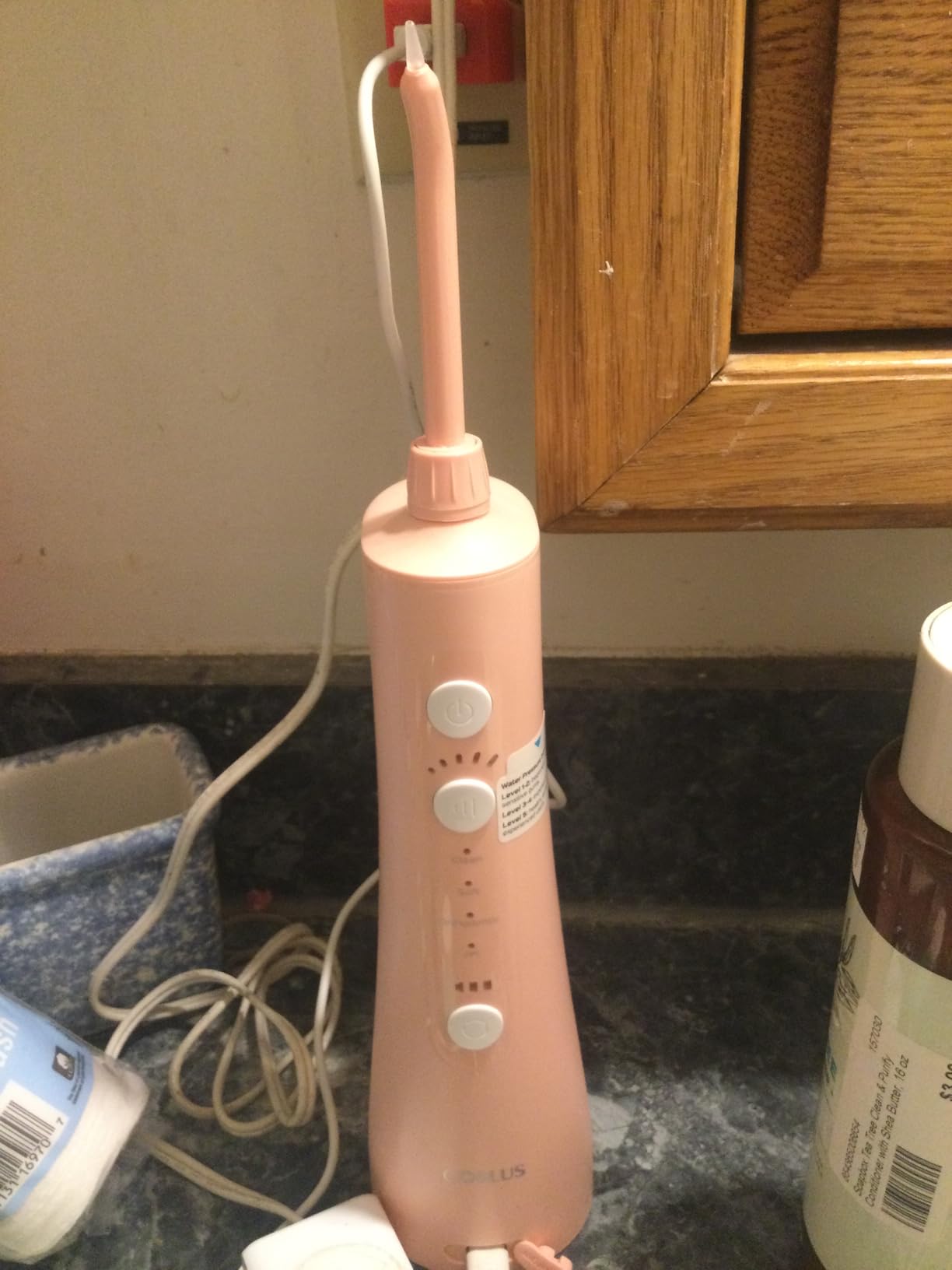 COSLUS ADA Accepted C50 Water Dental Flosser, 4 Modes 5 Power Levels, Pink customer photo 2
