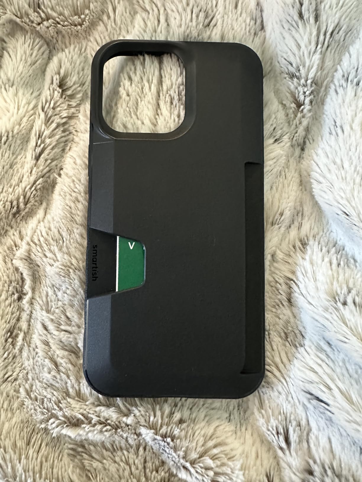 Smartish iPhone 17 Wallet Case with Card Holder, Wallet Slayer Vol 1, Black | Drop-Tested from 6 Feet, Holds 4 Cards + Cash, Protective & Slim, Thin & Grippy, Hidden Credit Card Slot for Apple iPhone customer photo 1