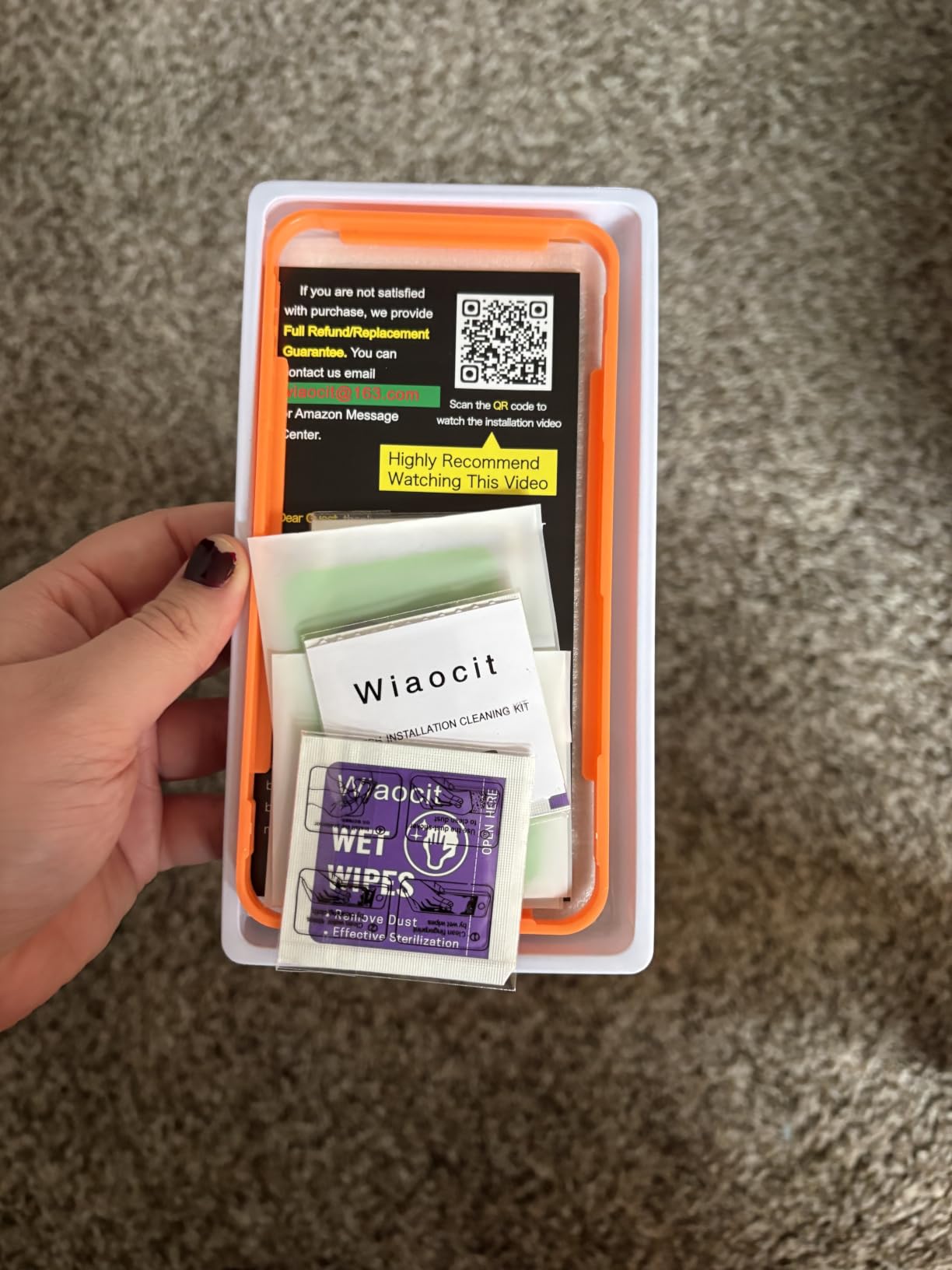 Wiaocit Tempered Glass Camera Lens Protector for iPhone 17 Pro Max customer photo 1