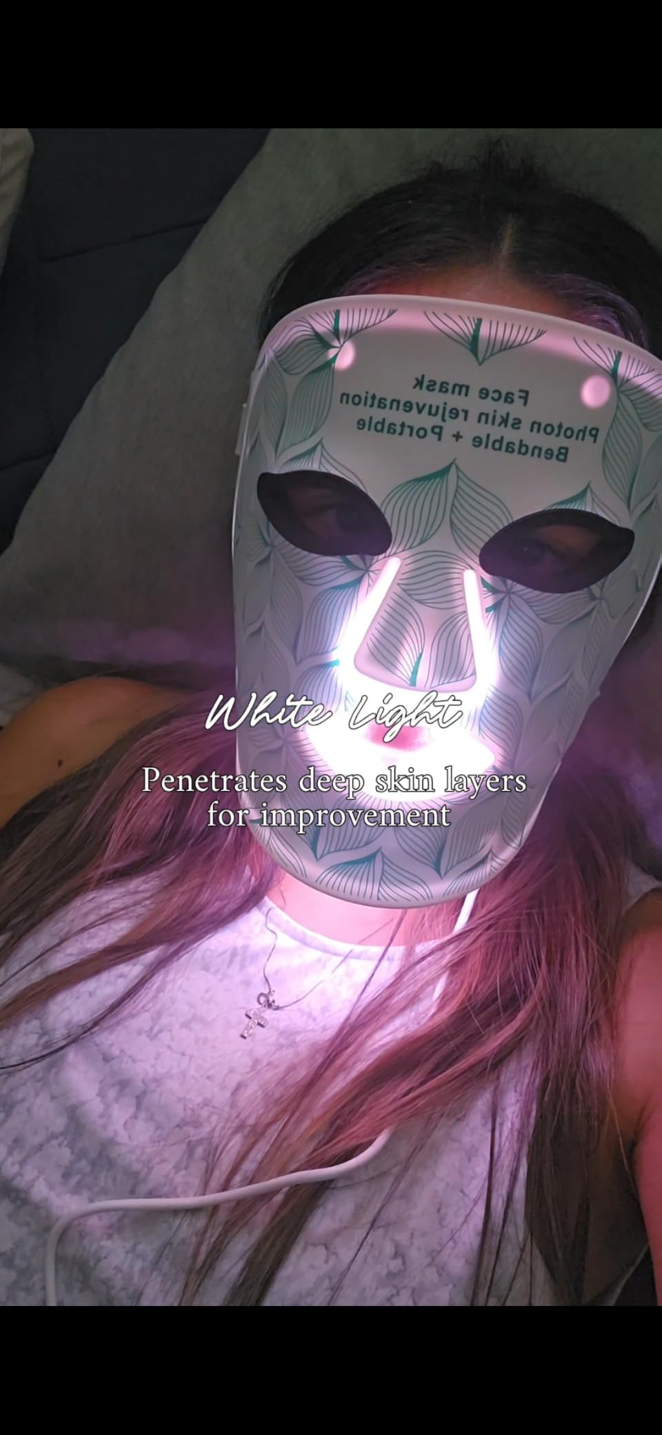 Red Light Therapy for Face, 8 Color LED Face Mask for Anti-Aging & Acne customer photo 1