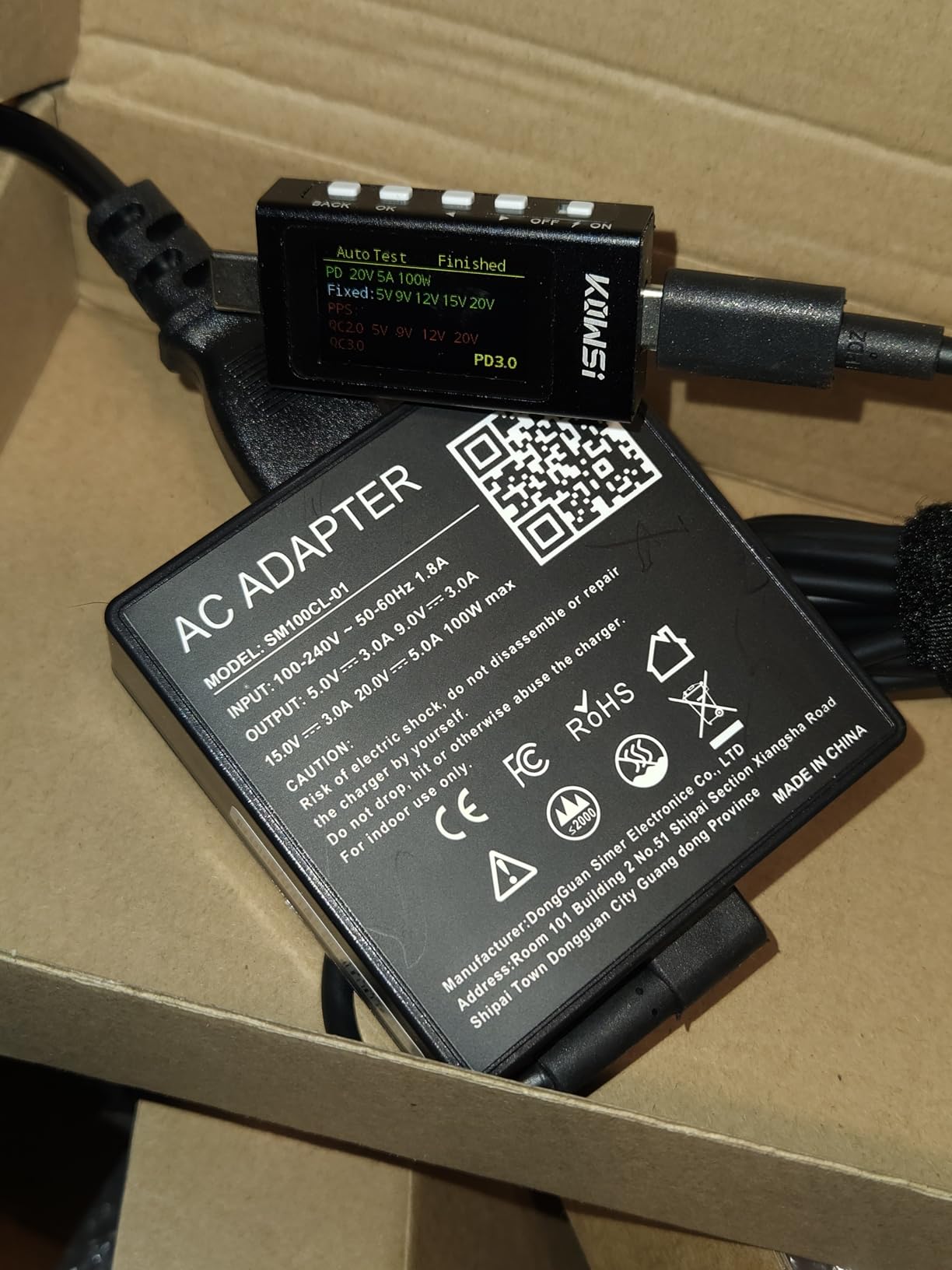 100W 65W USB C Charger Compatible with ROG Ally X/Steam Deck/Legion Go S | For Asus ROG Xbox Ally X /Steam OLED/Switch/Lite/OLED/MSI Claw/Gaming Laptop Type C Fast Power Cord customer photo 1