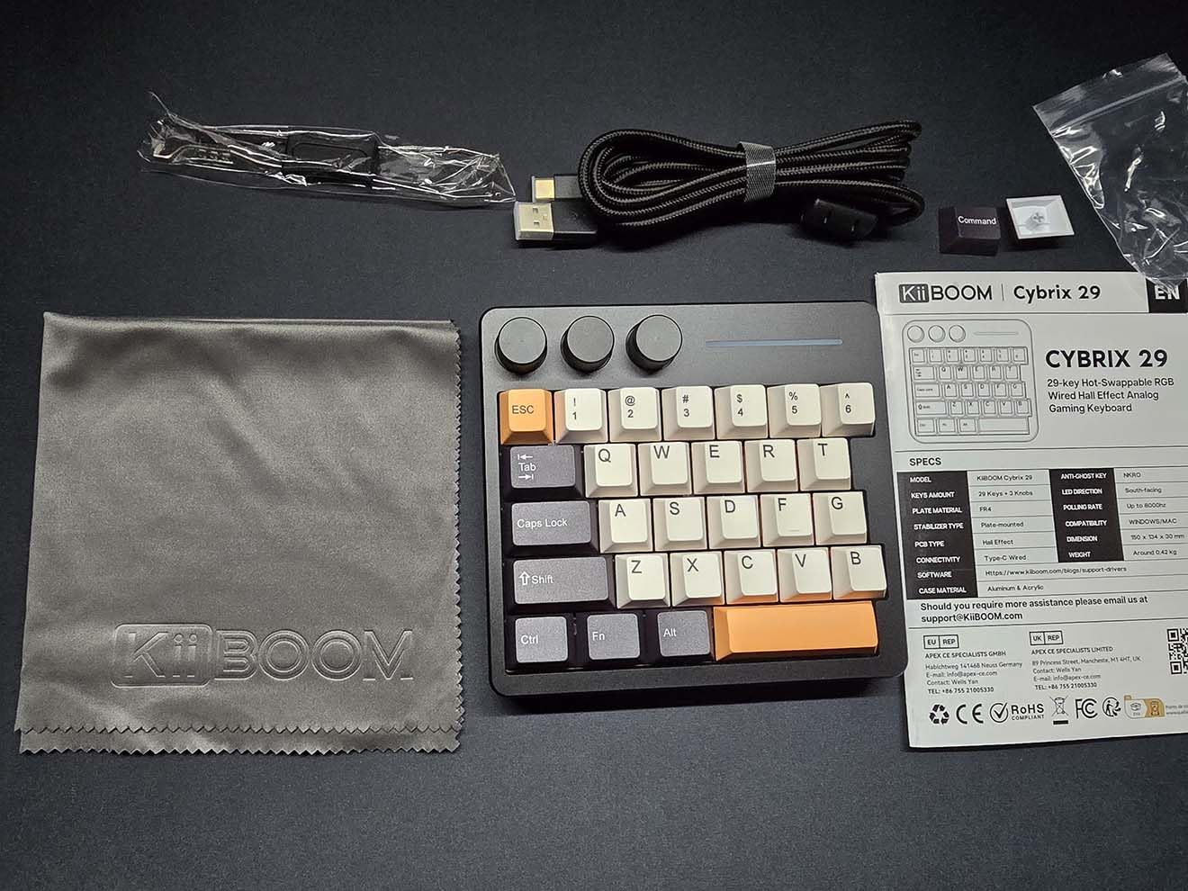 KiiBoom Cybrix 29 Rapid Fast Wired Gaming Keyboard, 8Khz Polling customer photo 2