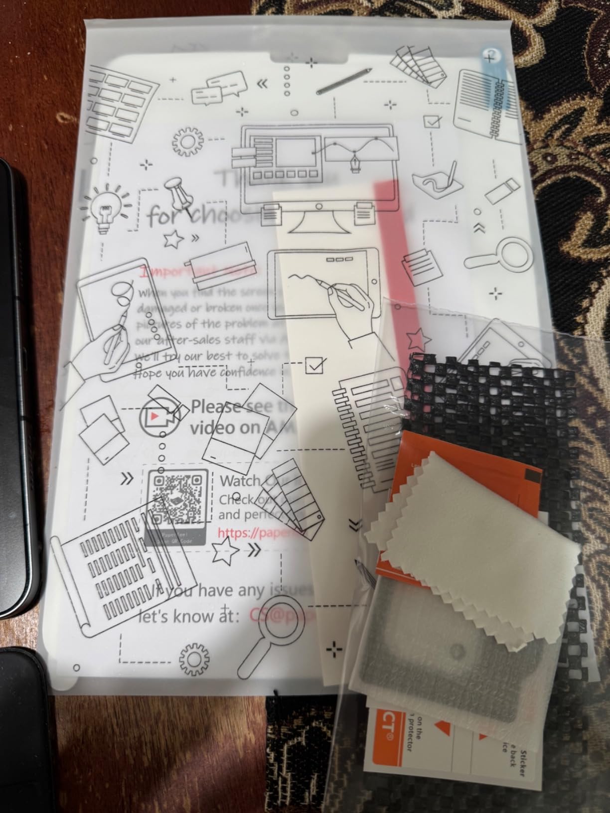 KCT 2 Pack Paperfeel Glass Screen Protector for iPad A16 11th /10th Gen customer photo 1