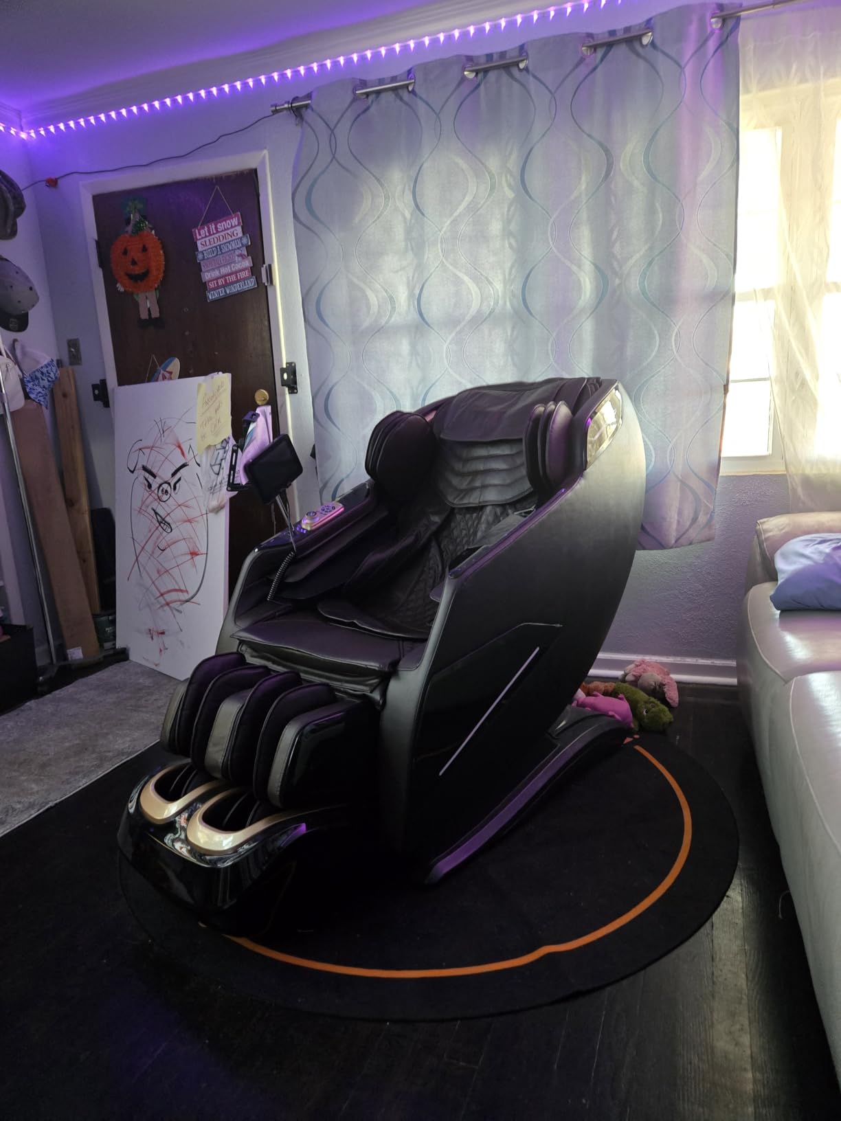 4D Massage Chairs Full Body,Zero Gravity SL-Track Shiatsu Massage Chair Recliner,Core Heating,20 Massage Techniques,Deep Yoga Stretch,Foot Rollers, Ai Voice,Touch Screen,Wireless Charging customer photo 2