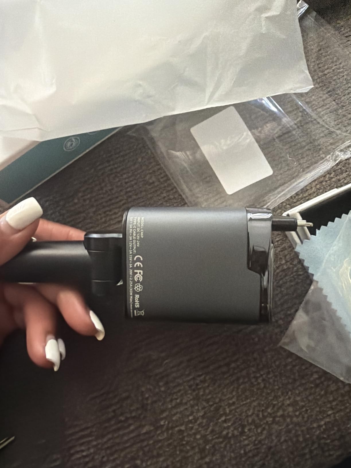 84W Retractable Car Charger, 4-in-1 Car Charger Adapter USB C Fast Charge customer photo 1