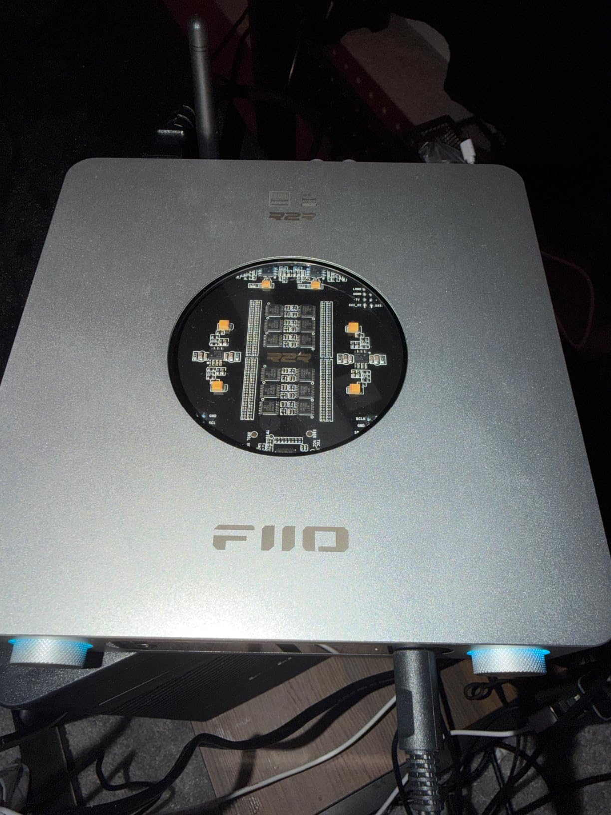 FiiO K13 R2R Desktop DAC & Headphone Amp, High-Fidelity 24Bit R2R DAC, Powerful 2400mW Output, LDAC Bluetooth Streaming, Dual Power Supply, 10-Band PEQ, Balanced XLR & RCA Audio Output (Silver) customer photo 2