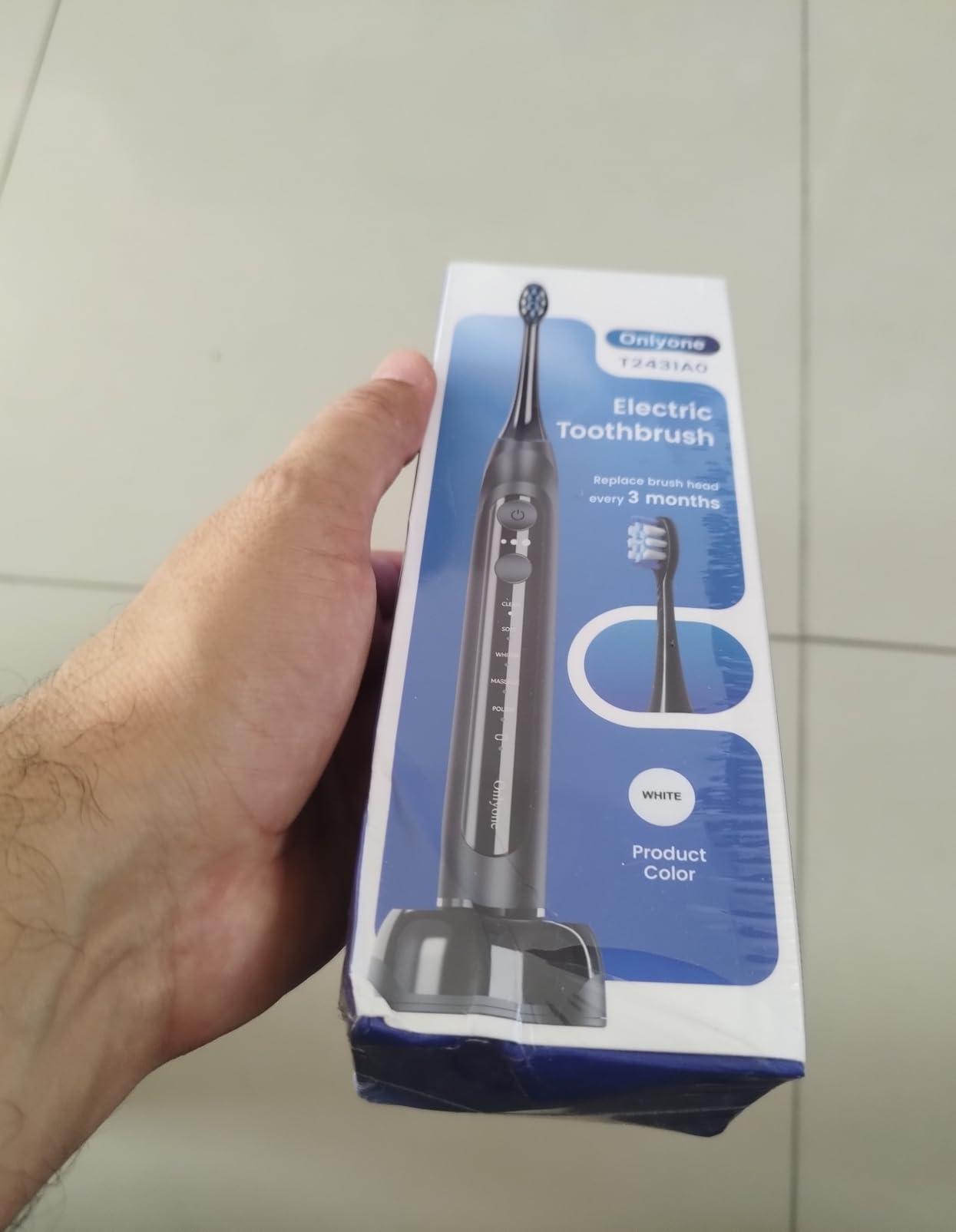 Onlyone Electric Toothbrush for Adults, Rechargeable Electric Toothbrush with 8 Brush Heads, Travel Case, Charging Base & Wireless Charging - 5 Modes with Smart Timer customer photo 1
