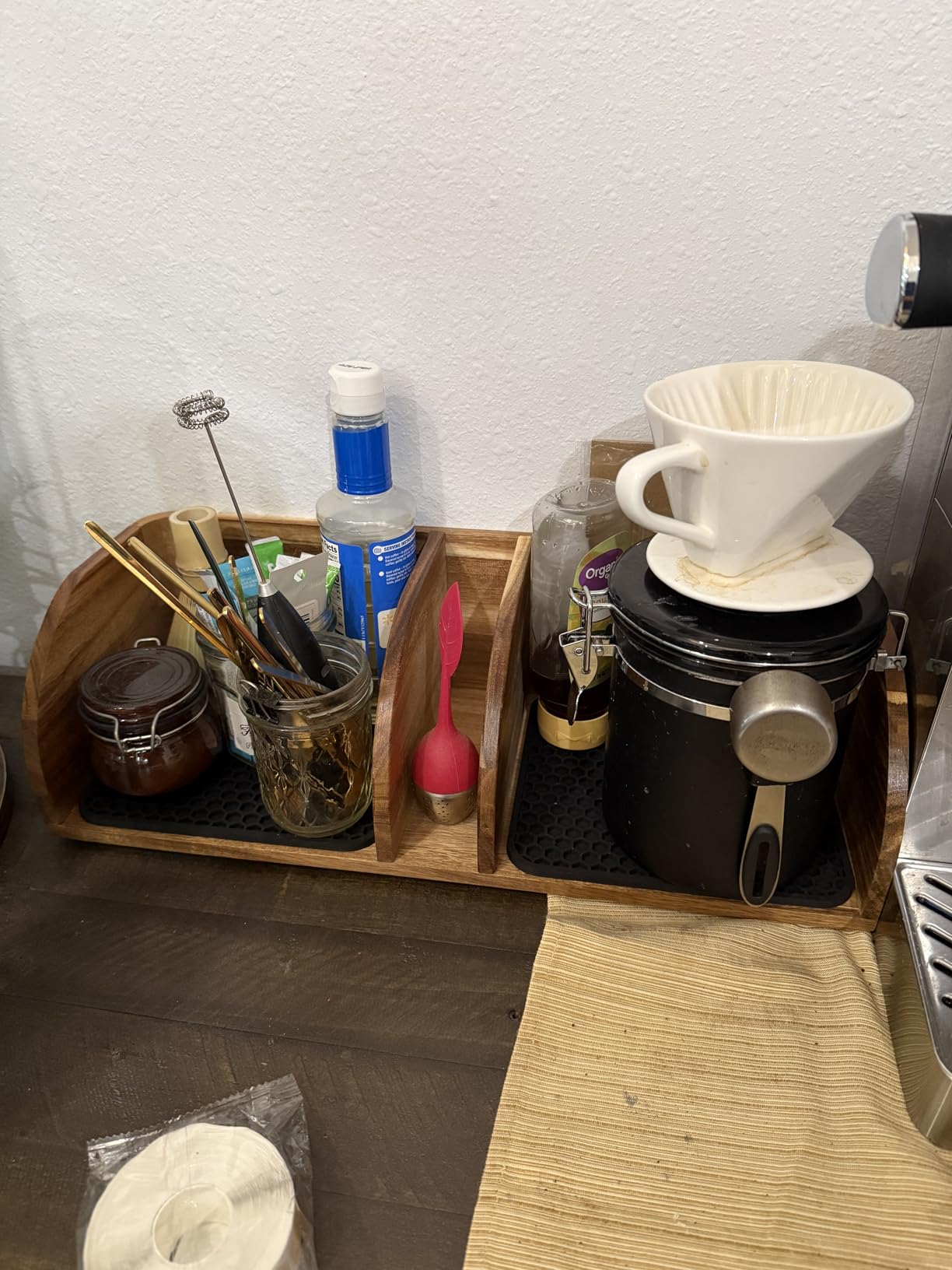 Acacia Coffee Caddy Station Organizer Stand for Chemex Pour Over Maker customer photo 2