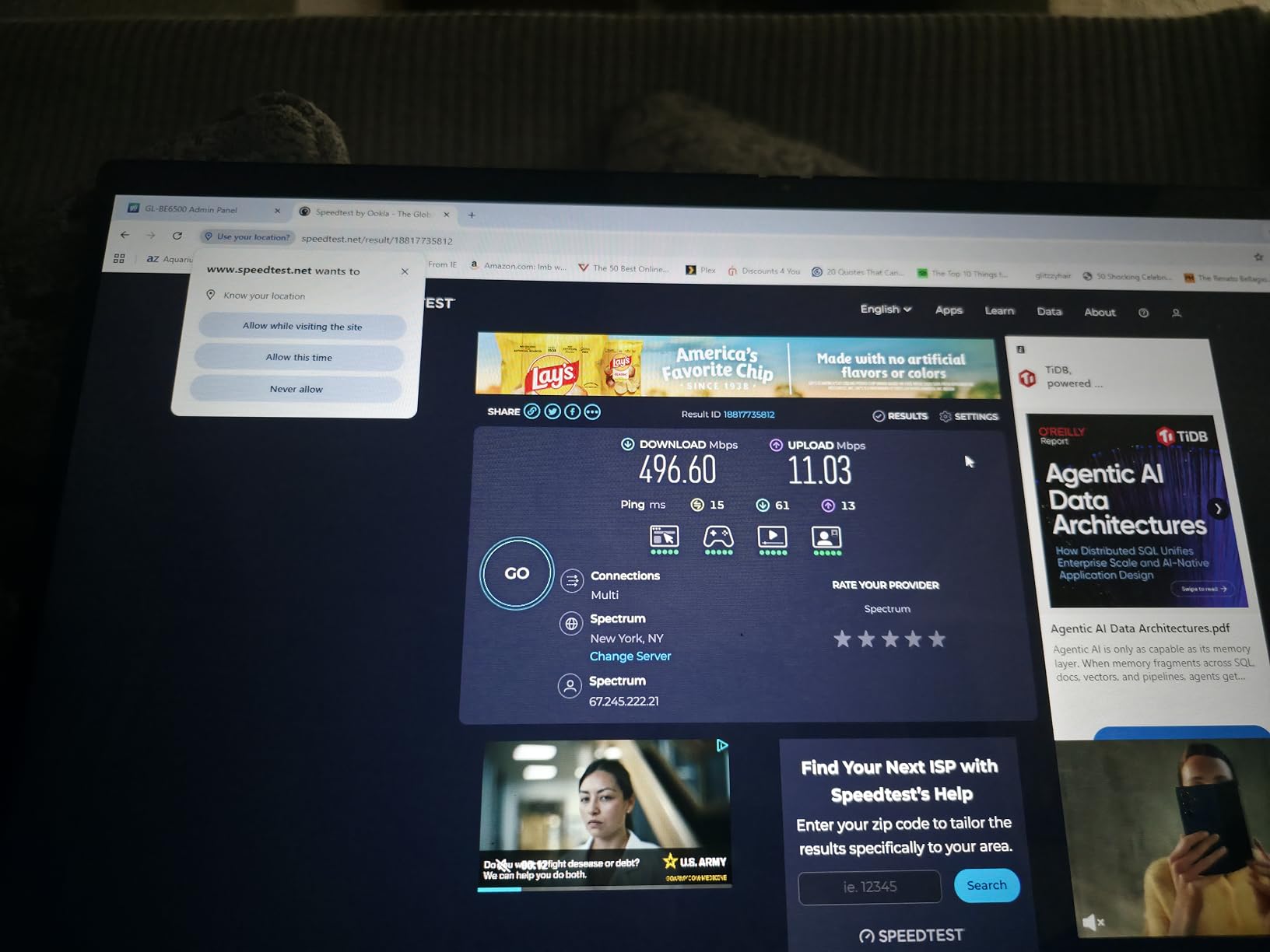 GL.iNet GL-BE6500 Flint 3e Wi-Fi 7 Router with VPN for Home and Gaming customer photo 1