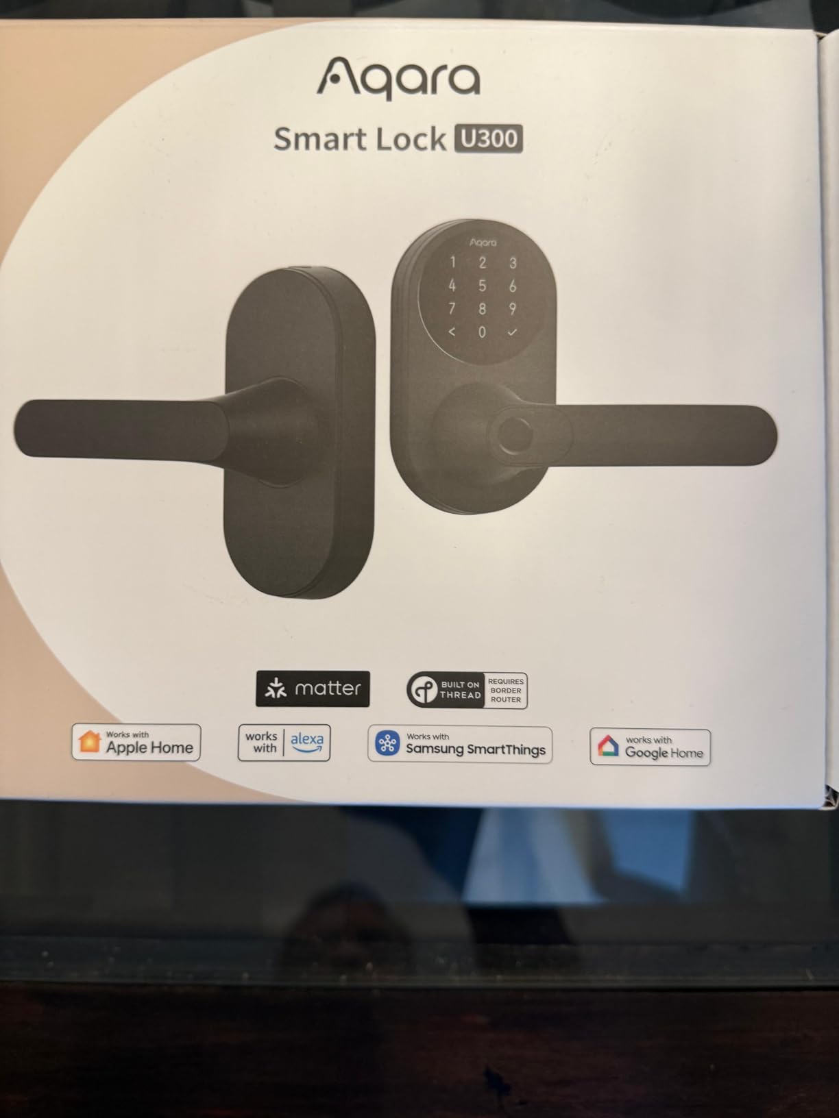 Aqara Smart Lock with Handle U300, Apple Home Key, Smart Lever Lock, Black customer photo 1