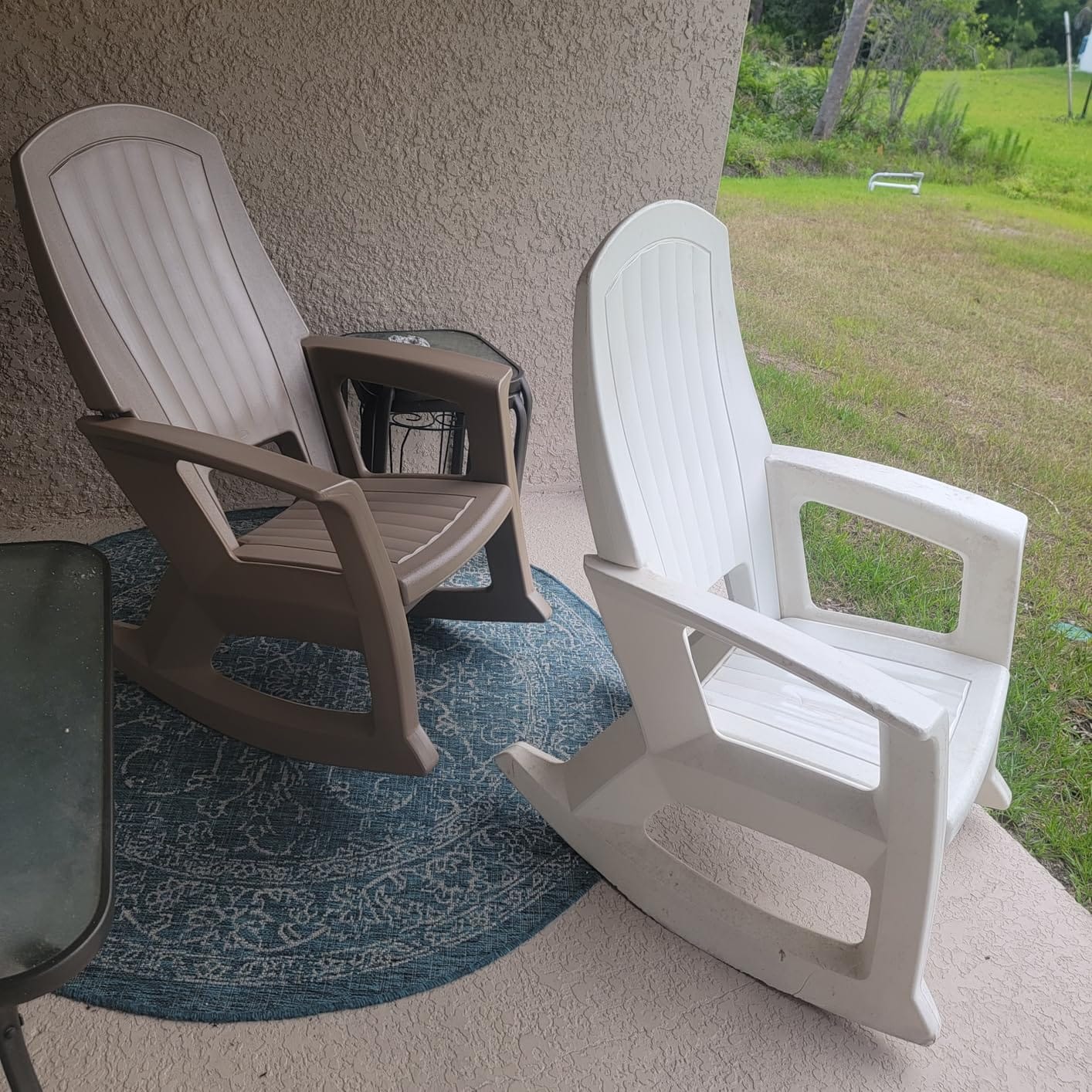 Semco Rockaway Heavy Duty All Weather Patio or Deck Rocking Chair, Gray customer photo 1