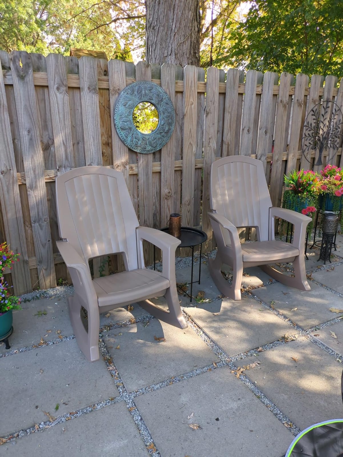 Semco Rockaway Heavy Duty All Weather Patio or Deck Rocking Chair, Gray customer photo 2