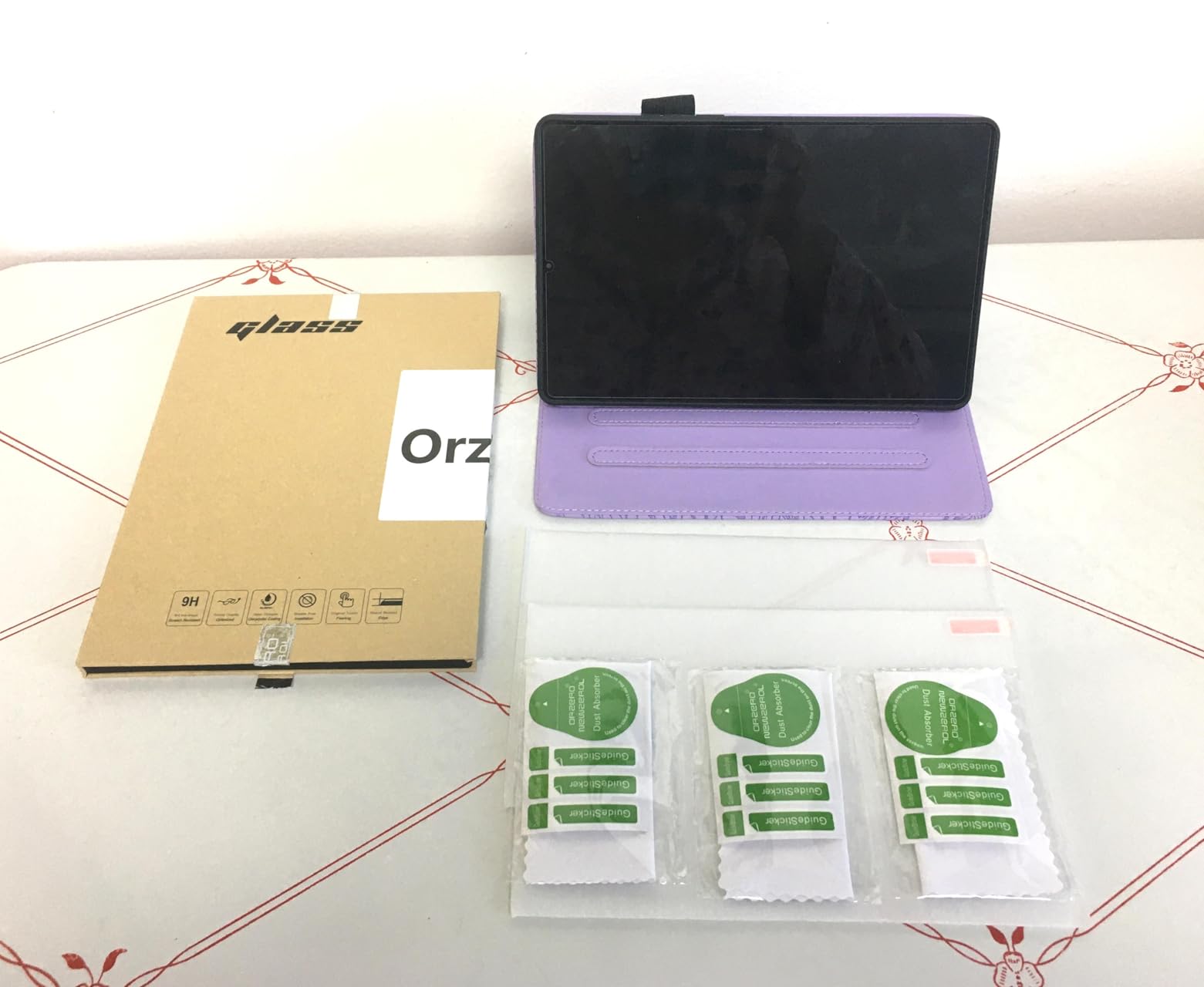 Orzero (3 Pack) Anti-Glare Matte Screen Protector Compatible for Samsung Galaxy Tab A11 Plus/A9 Plus/A11+/A9+ 11 Inch, Anti-Fingerprint Tempered Glass (Not Privacy) 9H Anti-Scratch Bubble-Free customer photo 1
