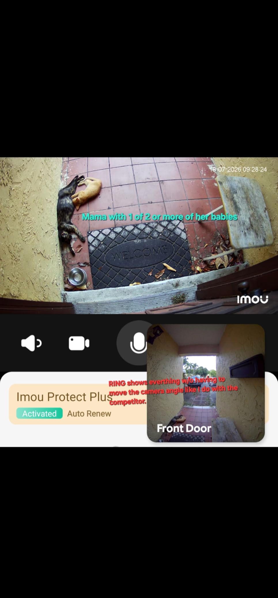 Ring Battery Doorbell 2K (newest model), Retinal 2K with wide-angle video, up to 6x Enhanced Zoom, Two-Way Talk, and Built-In Battery, Speckled White customer photo 2