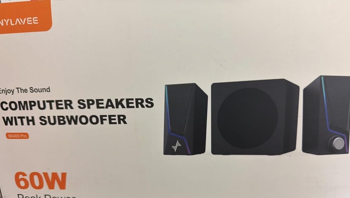 Nylavee Computer Speakers with Subwoofer, 2.1 PC Speakers, Bluetooth 5.4 customer photo 2