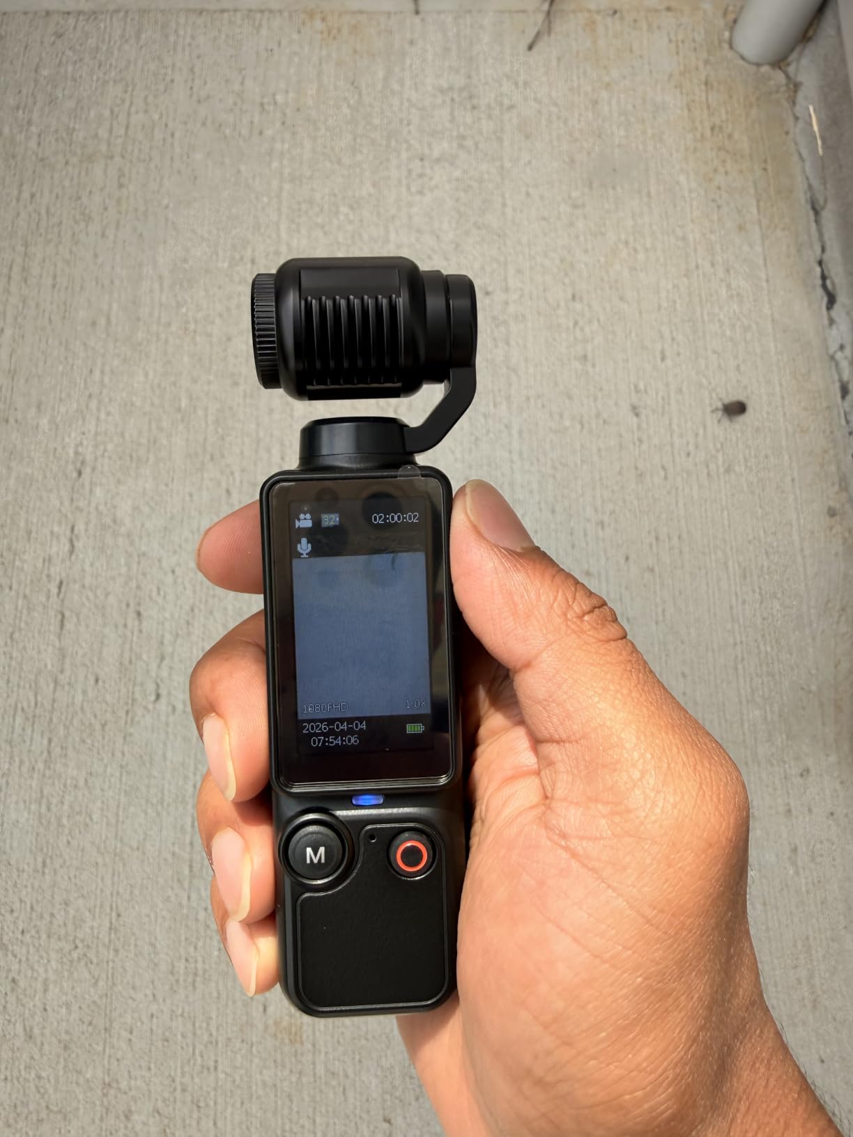 Vlogging Camera, Mini Camcorder, Portable Handheld Video Camera | Mini camcorder with 180° rotating lens, 7-hour battery, 32GB card, one-button recording for travel and daily moments customer photo 2