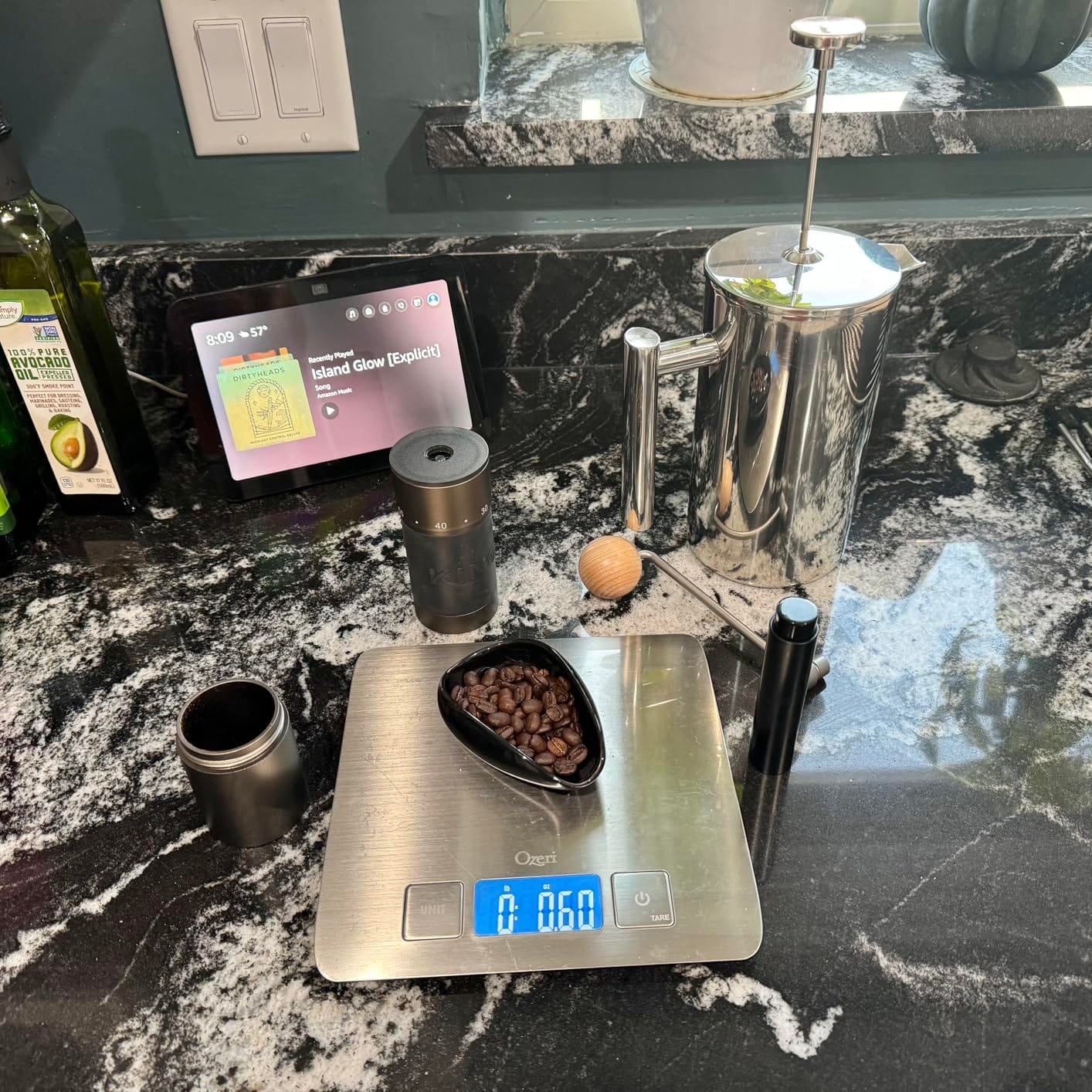 【Sliver】KINGrinder K6 Manual Coffee Grinder Straight Handle Stainless Burr customer photo 2