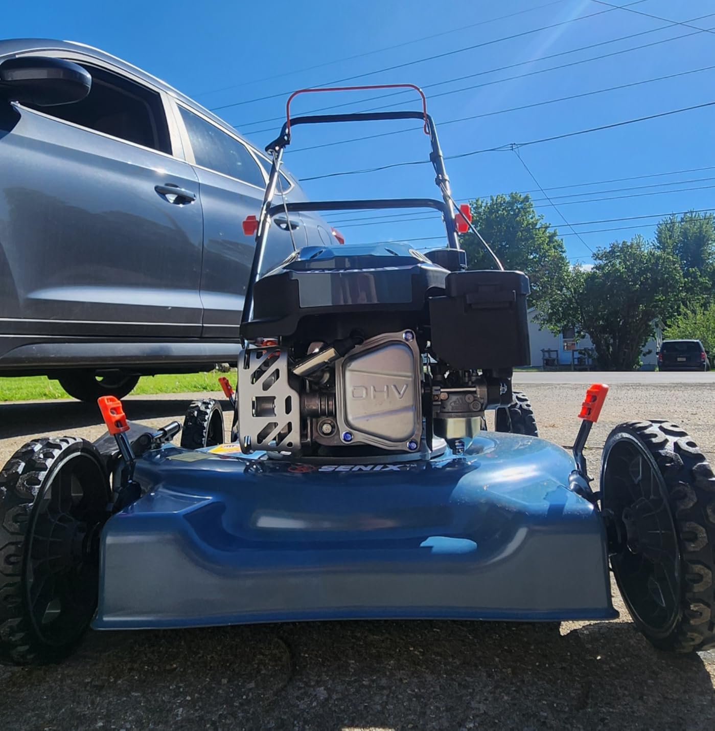 SENIX 21'' Self Propelled Gas Lawn Mower 170 cc, 6-Position Cutting, 3-in-1 customer photo 2