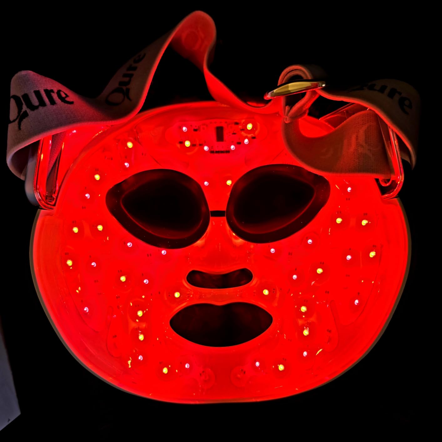 Qure LED Light Therapy Mask for Face - FDA Cleared for Wrinkles & Acne Treatment with 3 Modes, 5 Facial Areas & 5 Lights: Red, Deep-Red, Blue, Amber & Infrared, 3-Min Daily, Eye-Protection, Smart App customer photo 1