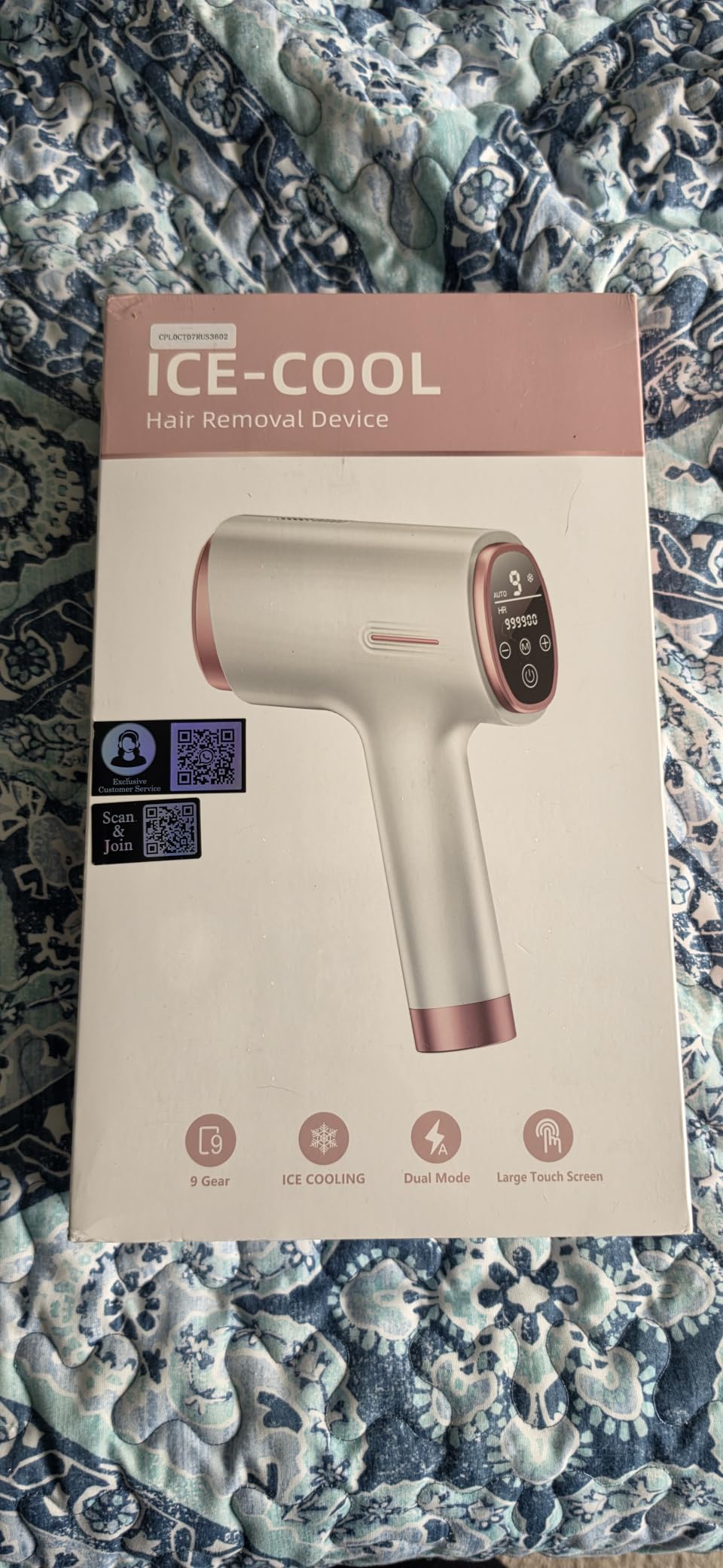 Ubroo IPL Laser Hair Removal Device, 21J Energy, 41°F Ice Cooling customer photo 1
