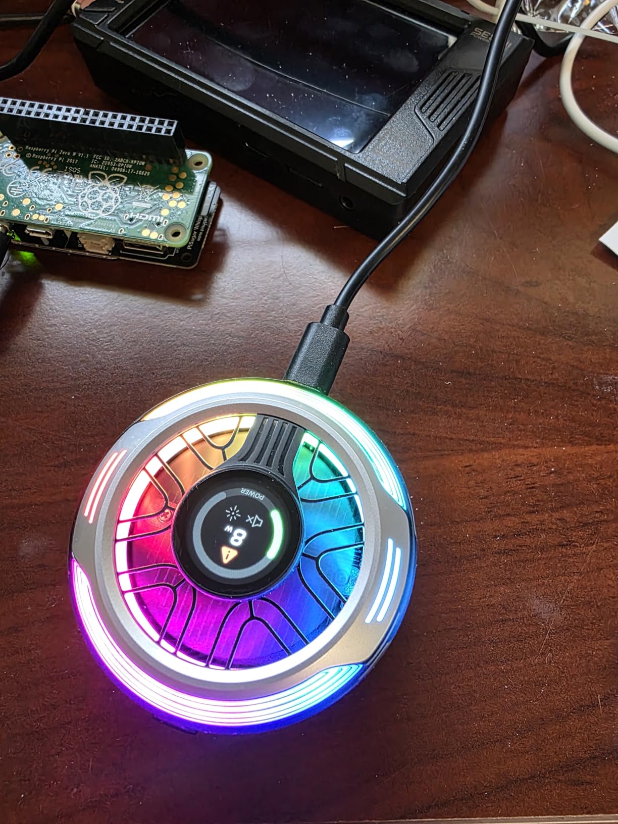 Black Shark Magnetic Phone Cooler 6 Pro – Smart Display, Magnetic Ring Plate, Addressable RGB LEDs, App-Controlled Cooling Fan for iPhone MagSafe, Android & iPad – Gaming, Streaming & Photography customer photo 1