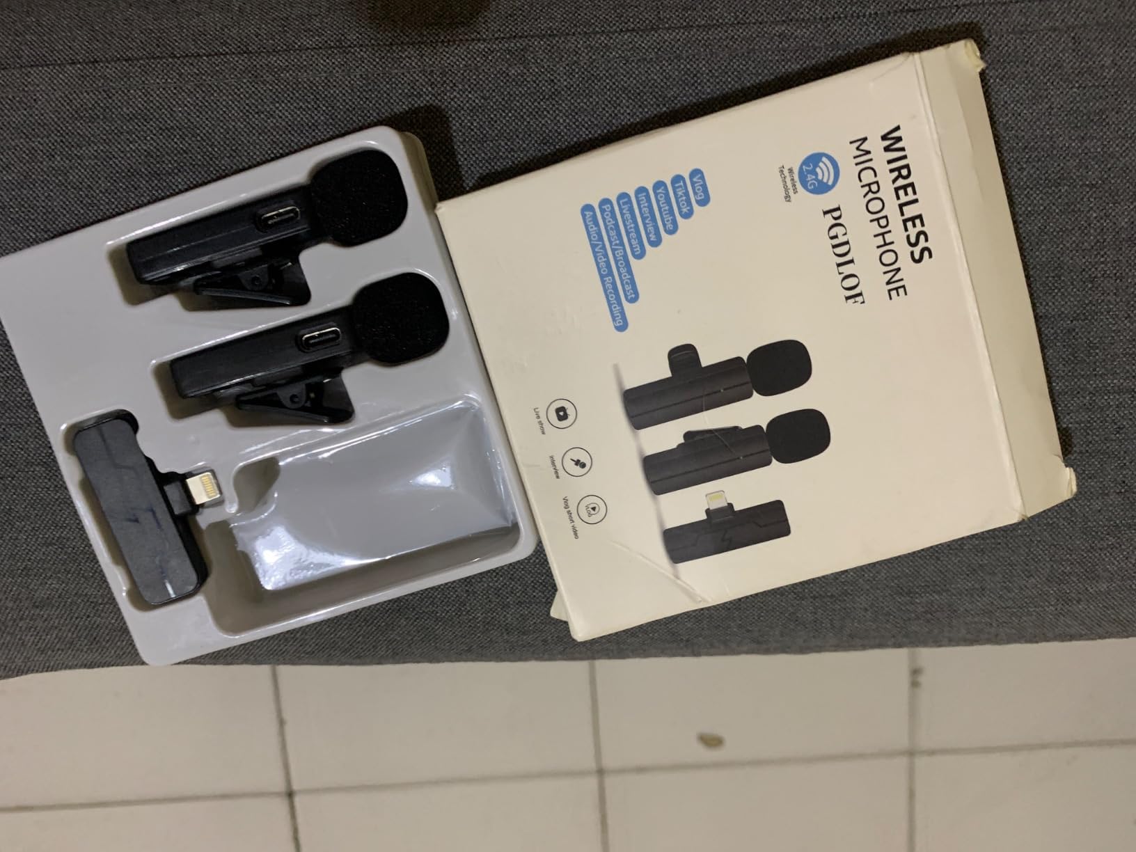 3 in 1 Wireless Mini Microphone for iPhone Android Phone Camera: Lavalier Lapel Mic for Video Recording - Noise Cancelling Clip on Shirt Microphones for Tiktok YouTube Podcast Vlogging customer photo 1